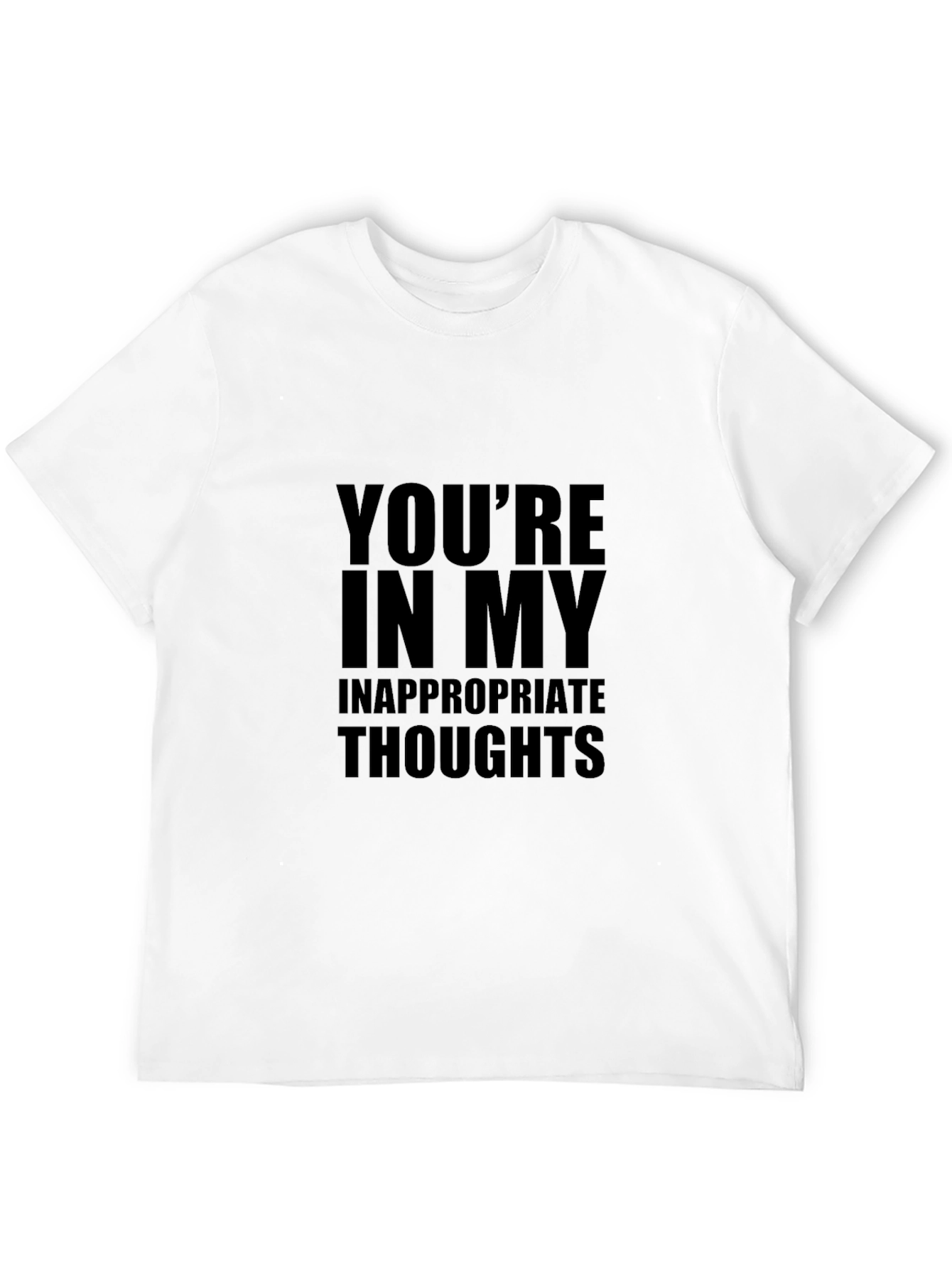 Inappropriate Thoughts Graphic T-Shirt - Black