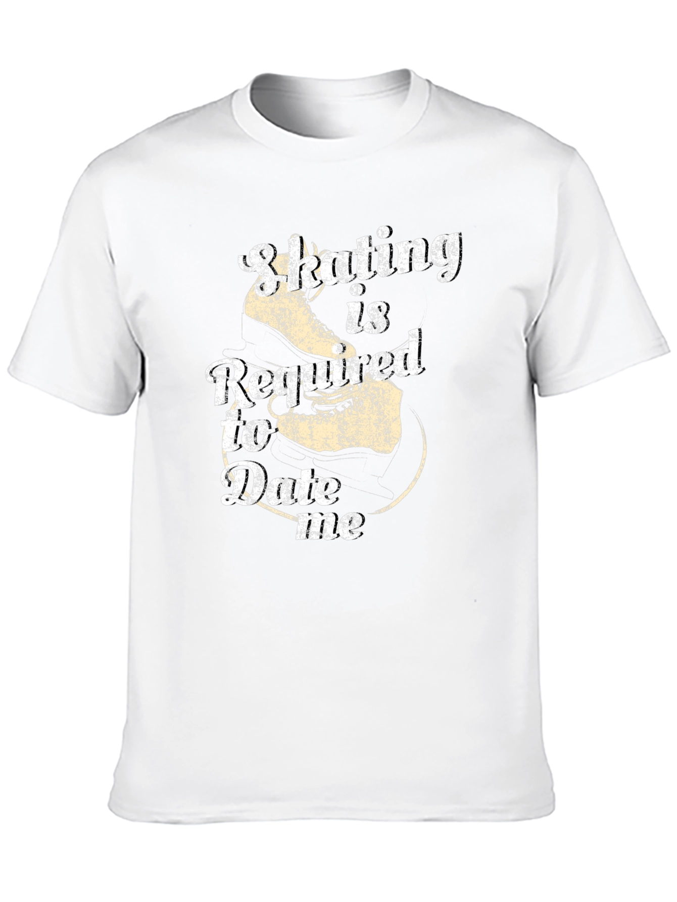 Skating Required To Date Me Black T-Shirt