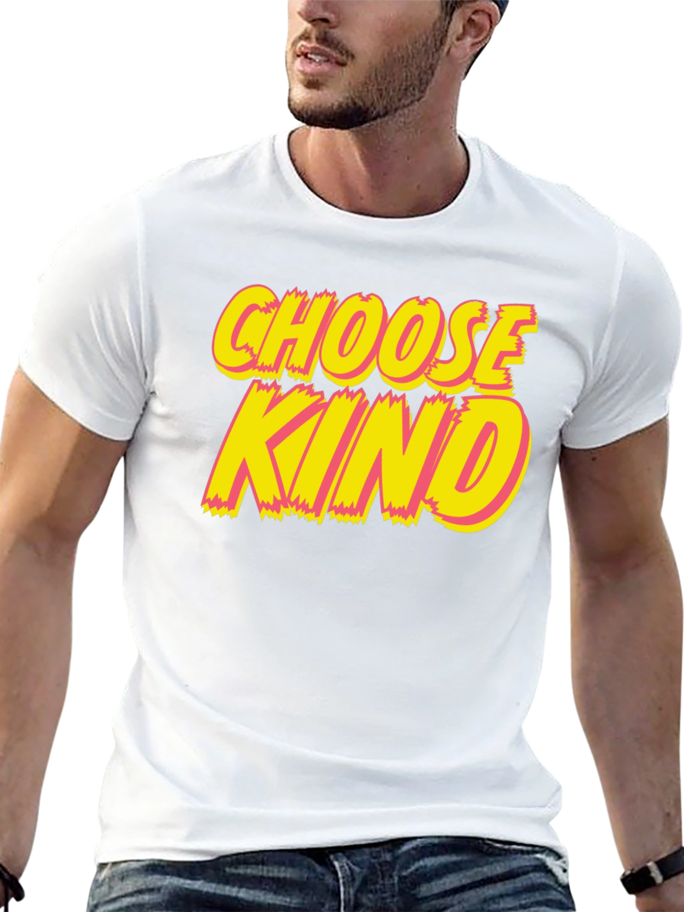 Choose Kind Graphic Tee - Black Crew Neck T-Shirt