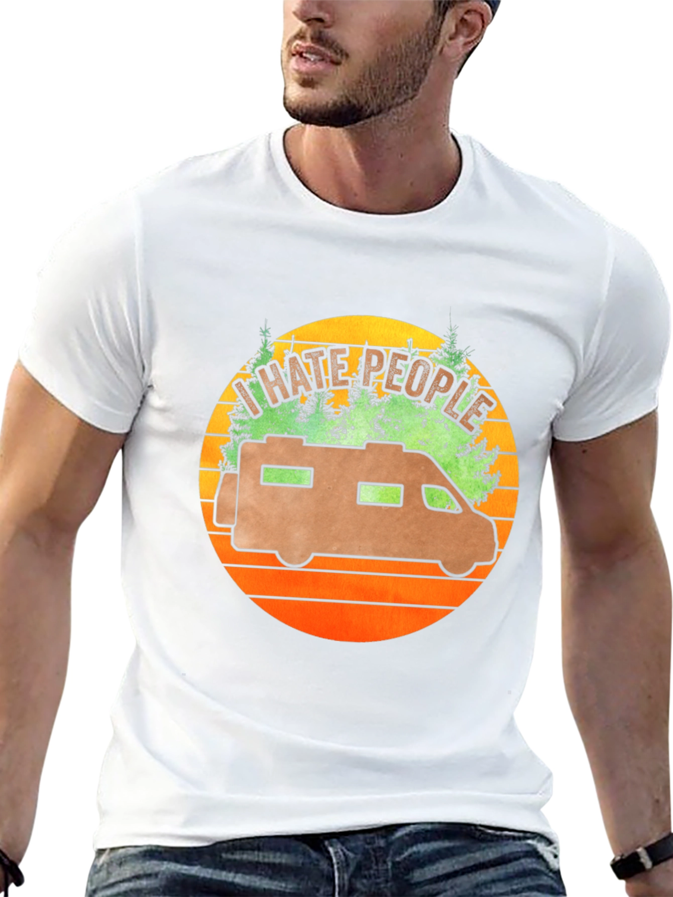 I Hate People RV Graphic Tee - Camping Shirt