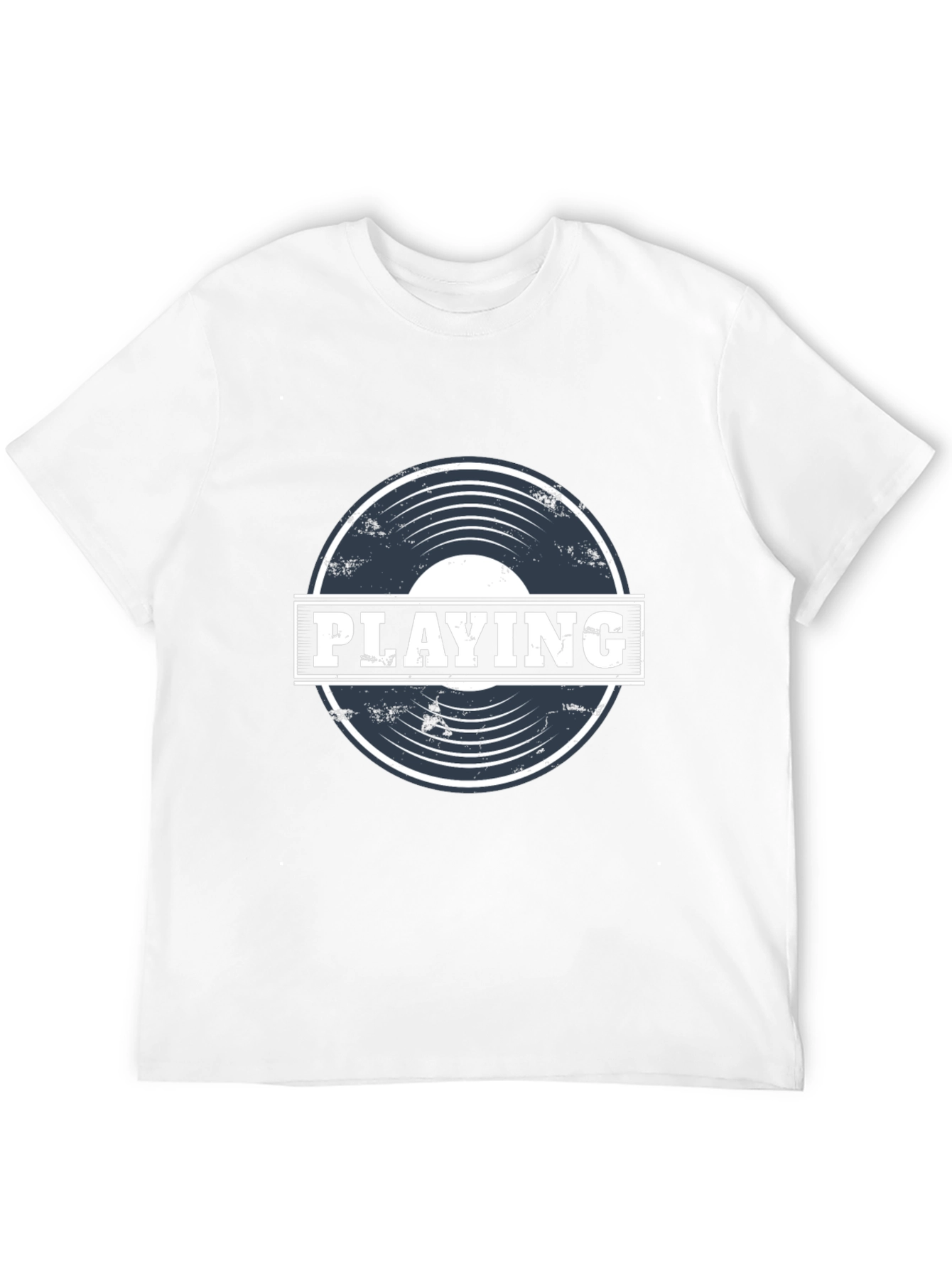 Playing Vinyl Record Graphic T-Shirt