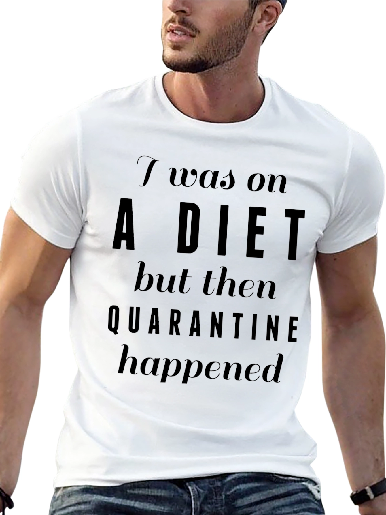 Quarantine Diet T-Shirt - Funny Novelty Tee