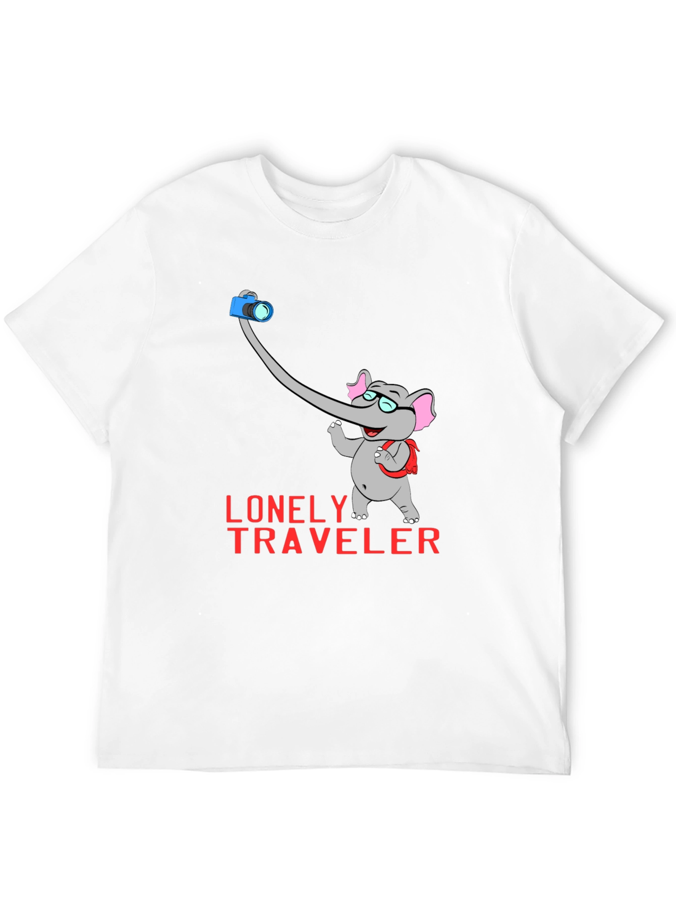 Lonely Traveler Elephant Graphic Tee