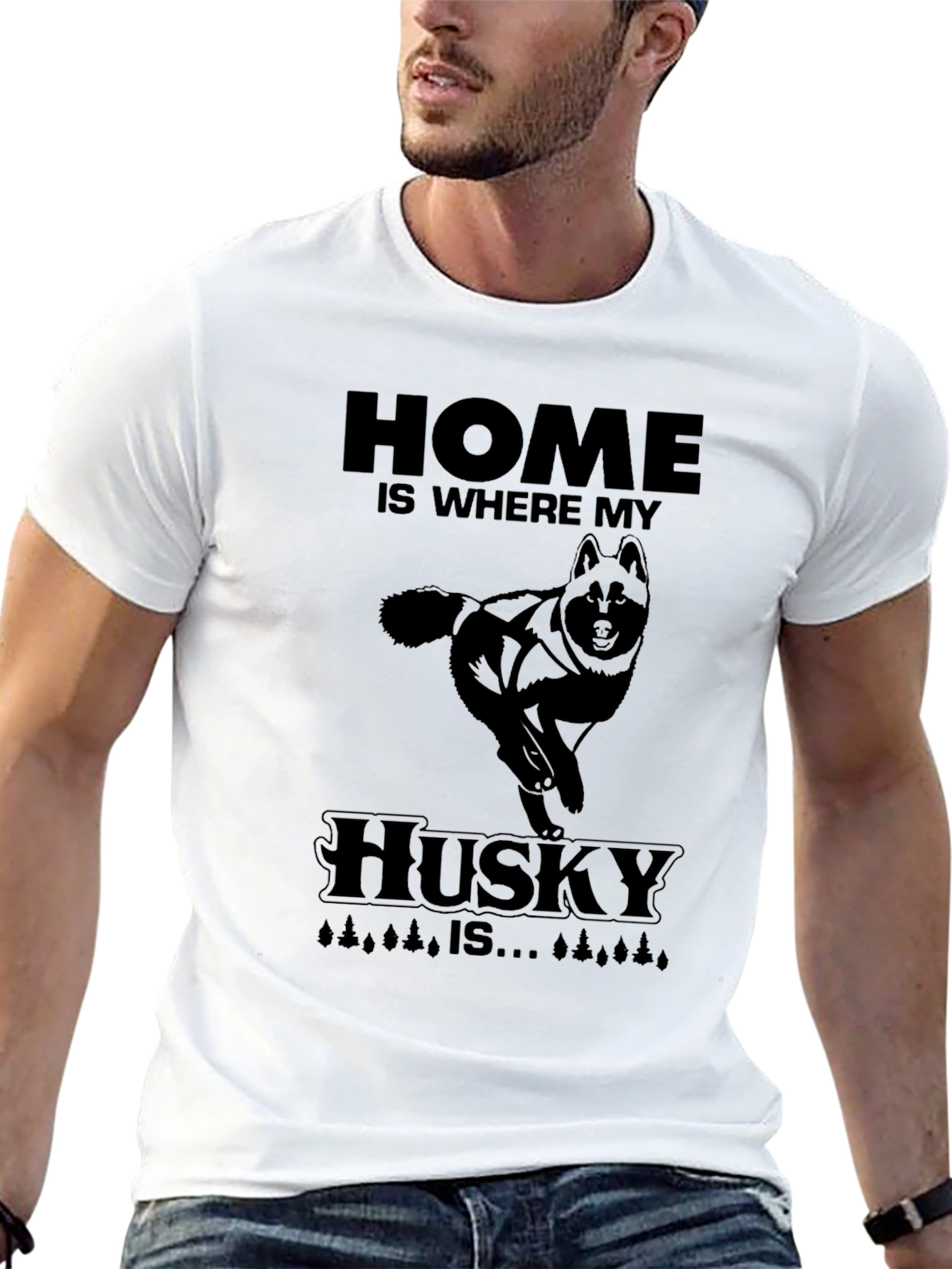 Home Is Where My Husky Is T-Shirt