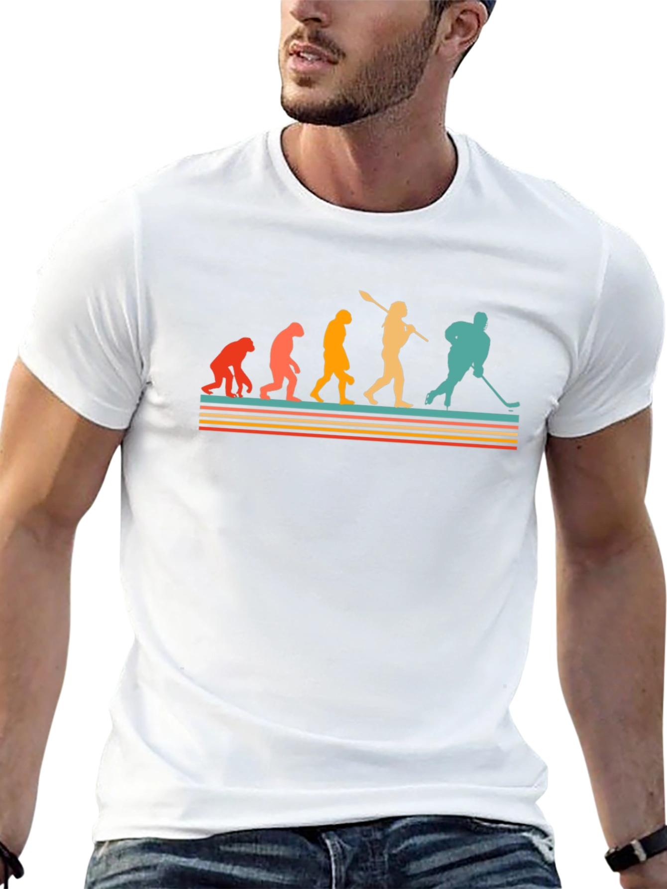 Hockey Evolution Graphic Tee - Black T-Shirt