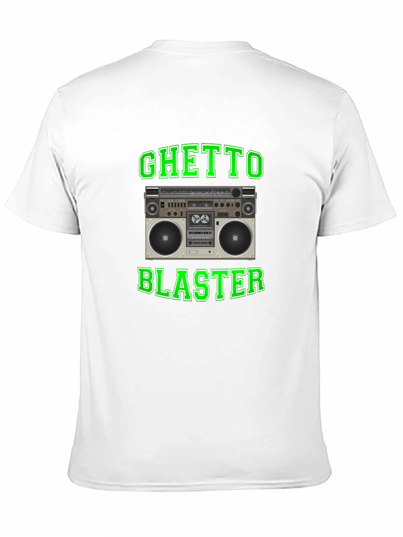 Ghetto Blaster Retro Boombox Graphic T-Shirt