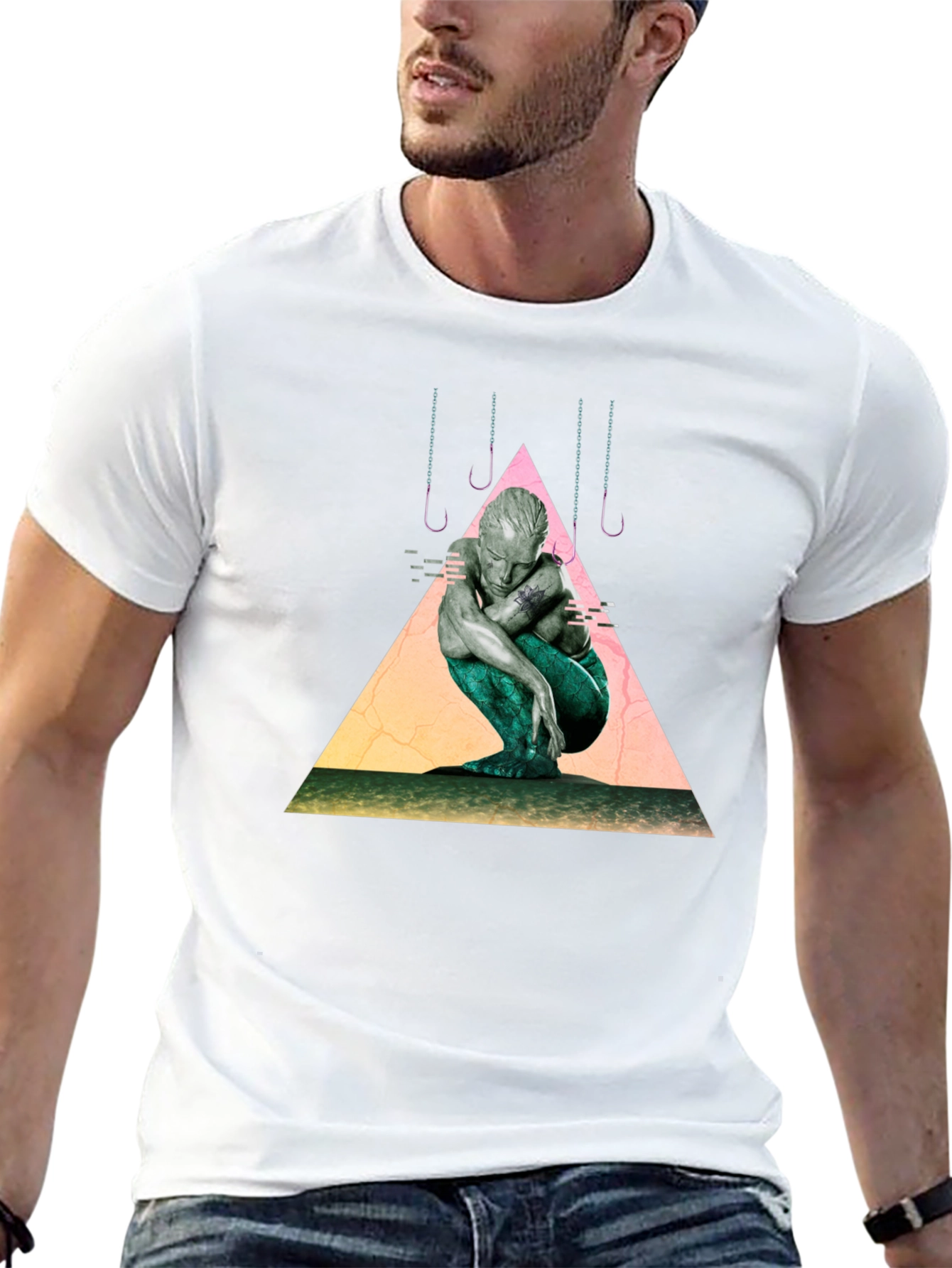 Mermaid Graphic Tee - Unique Artistic Design