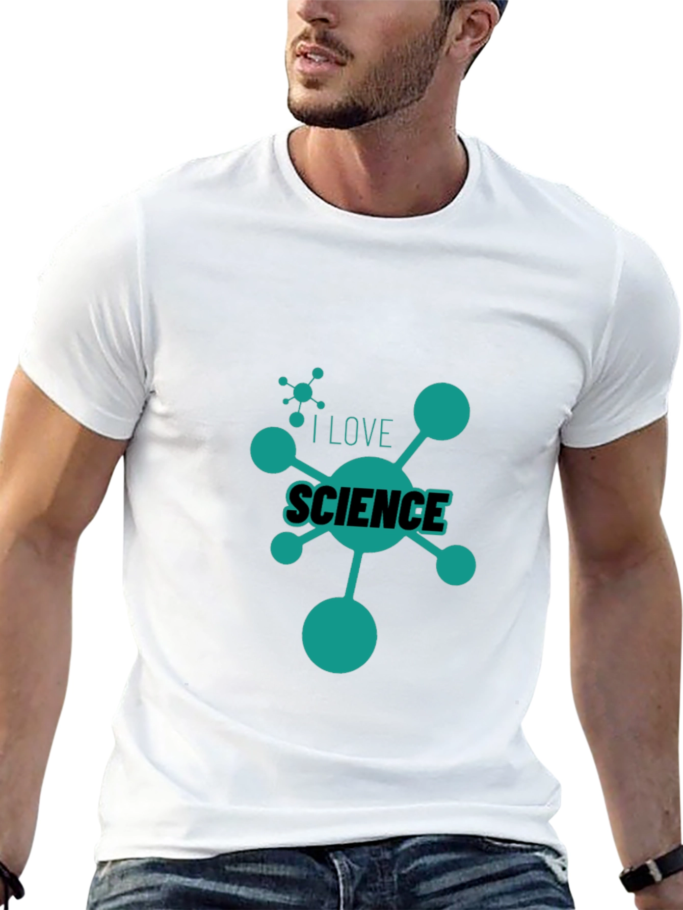 I Love Science Graphic Tee - Black