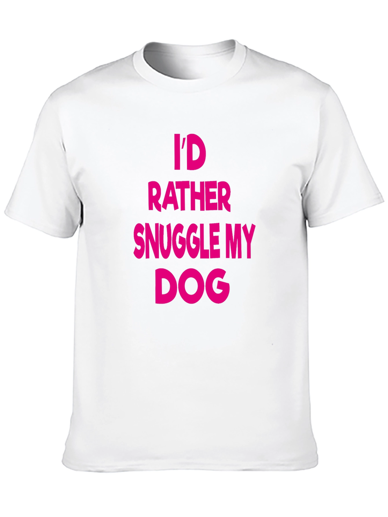 Snuggle My Dog Black T-Shirt
