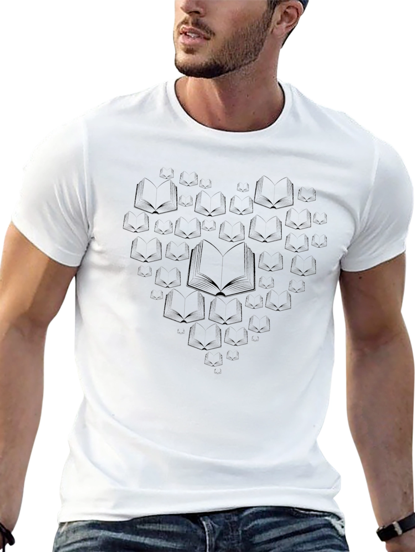 Book Lover Heart T-Shirt - Read Your Heart Out!