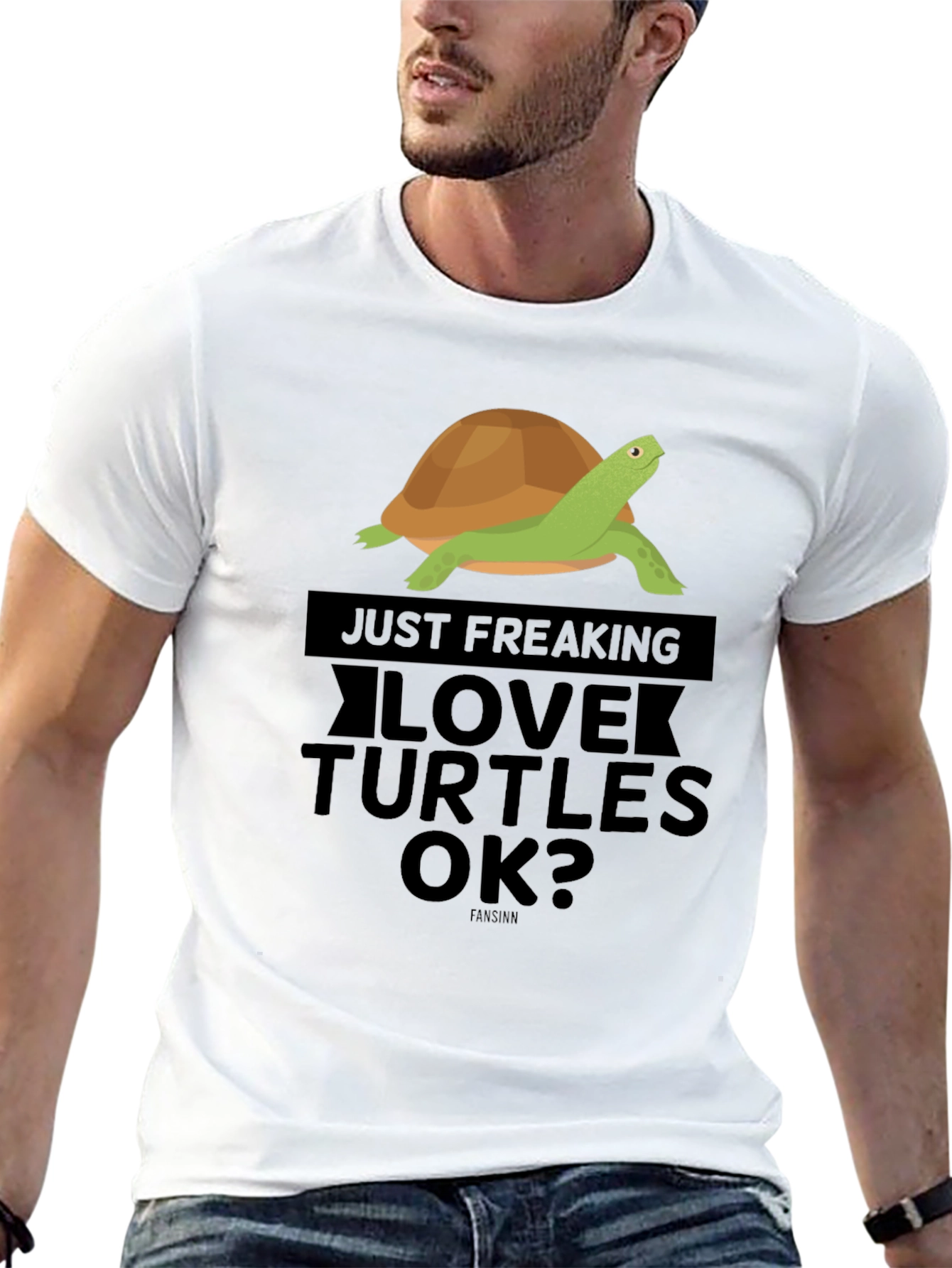 Love Turtles Black Graphic Tee