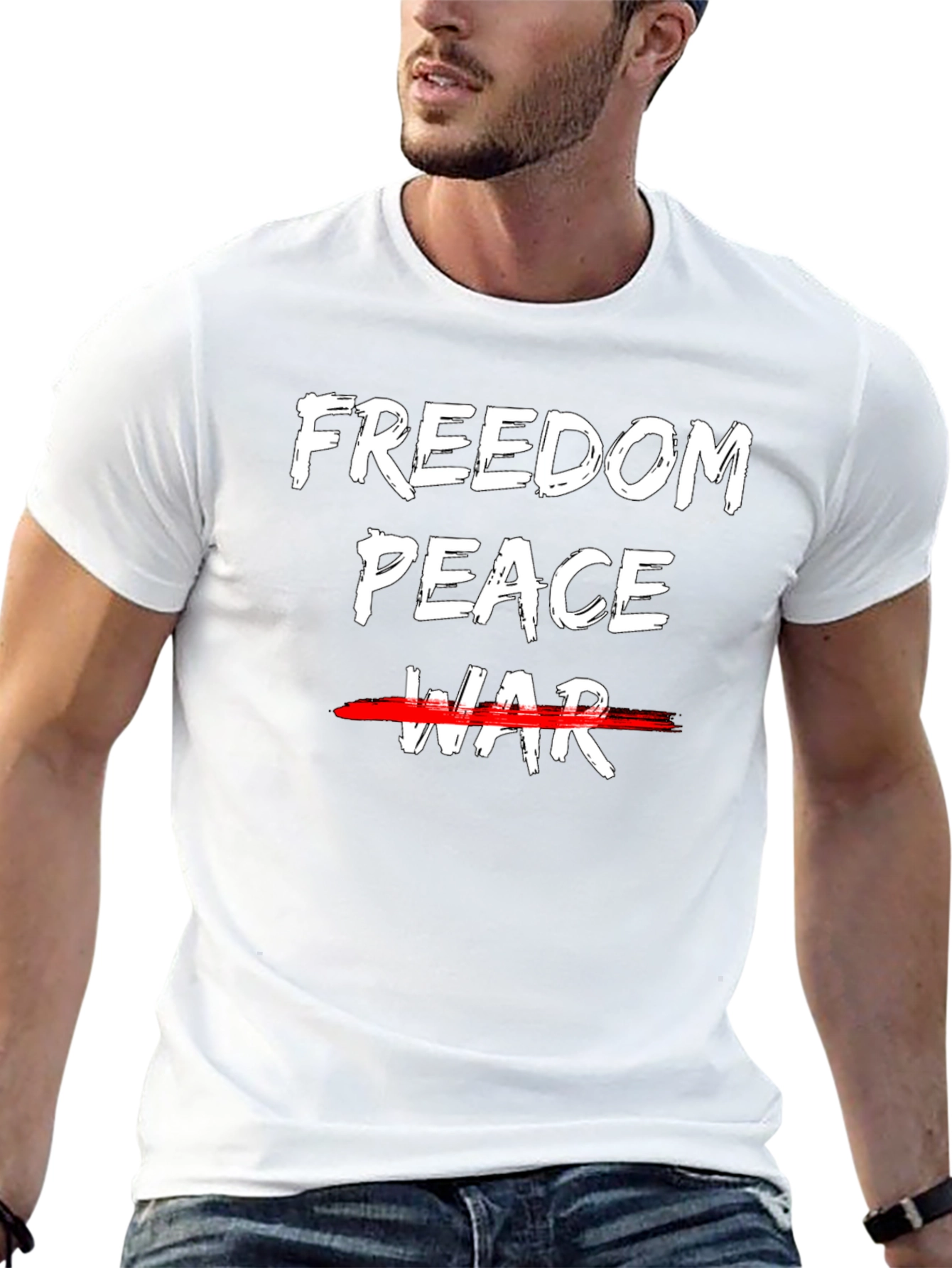 Freedom Peace Tee - Anti-War Graphic T-Shirt