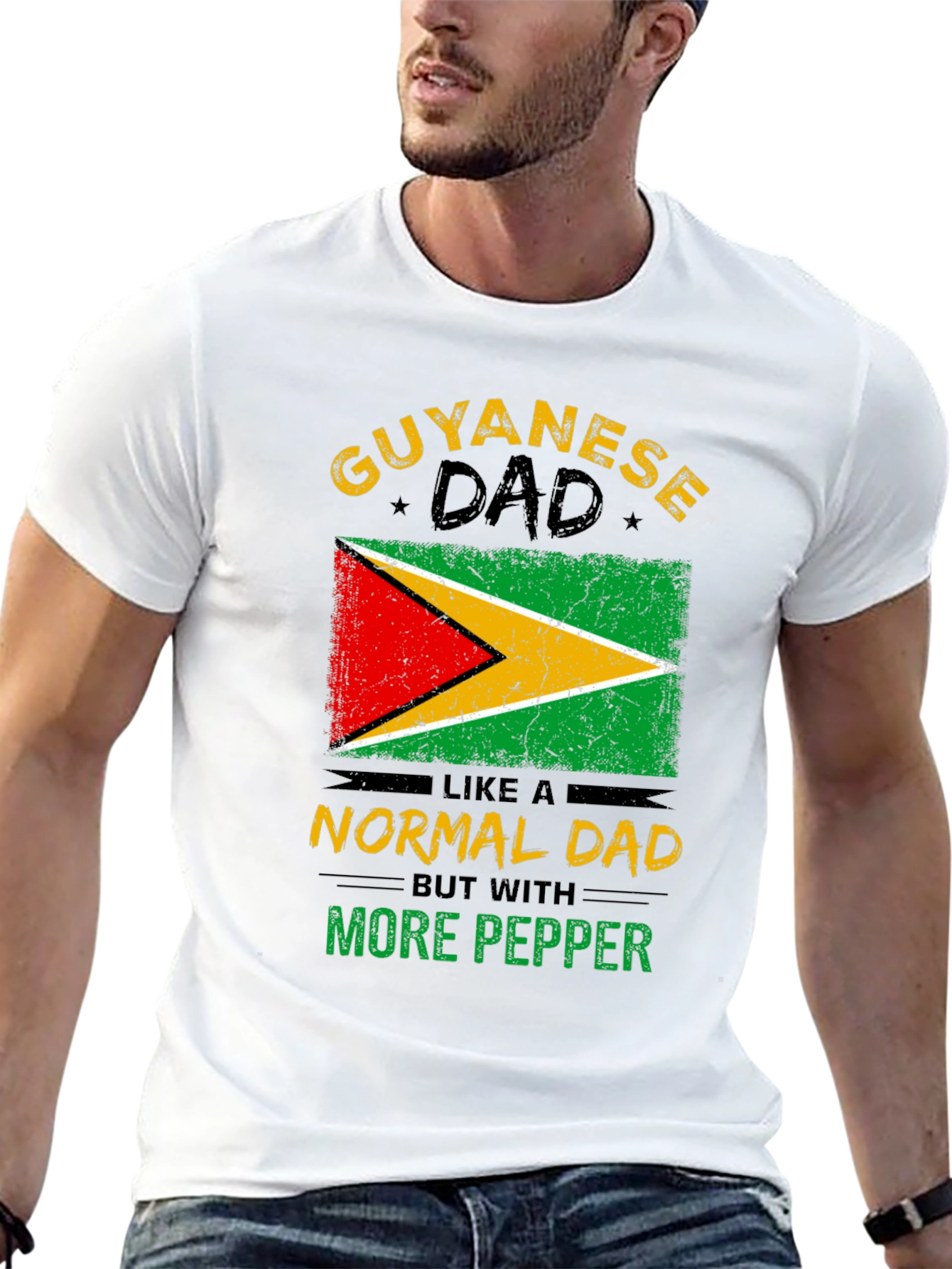 Guyanese Dad T-Shirt - More Pepper