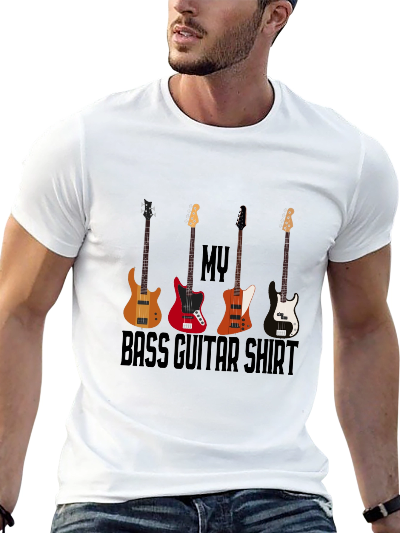 My Bass Guitar Shirt | Black T-Shirt