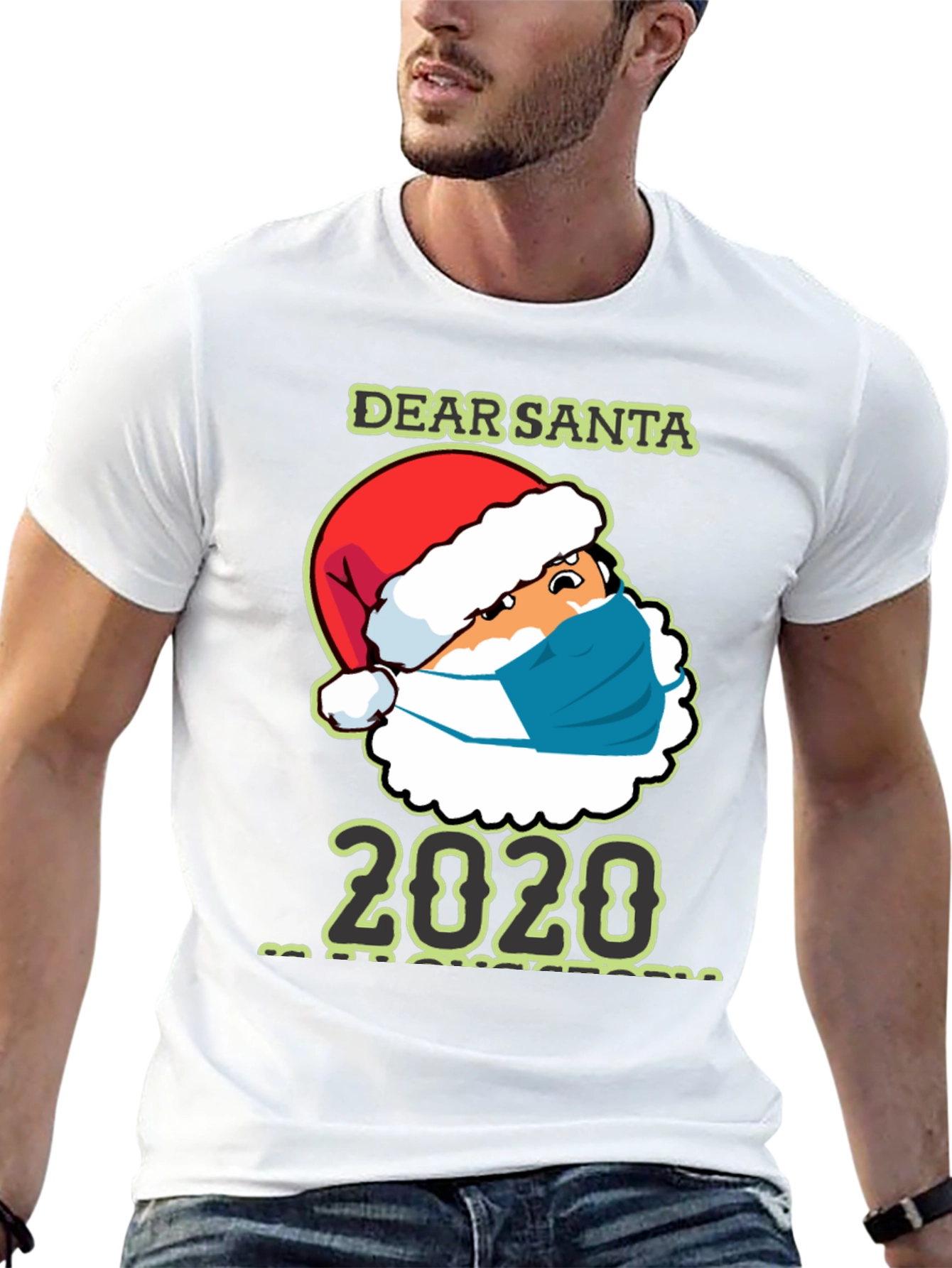 Dear Santa 2020 Masked Santa T-Shirt