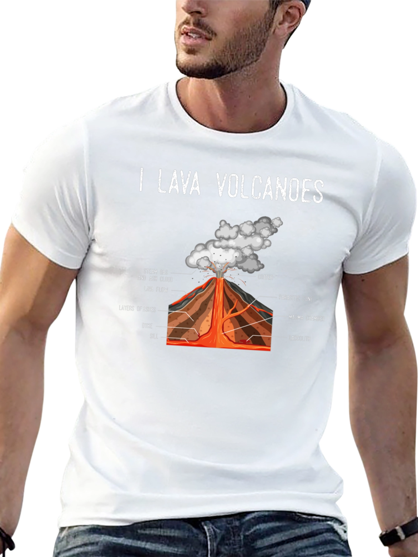 I Lava Volcanoes Graphic Tee - Black