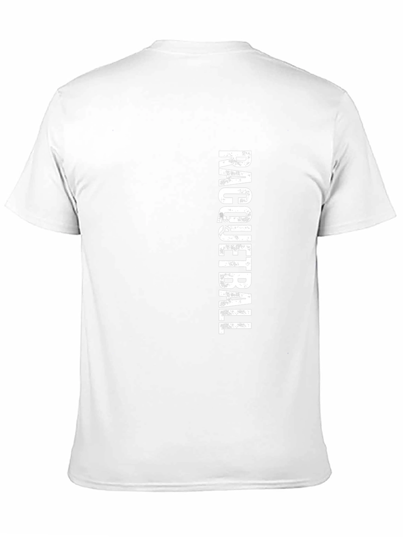Racquetball Graphic Tee - Black Cotton T-Shirt