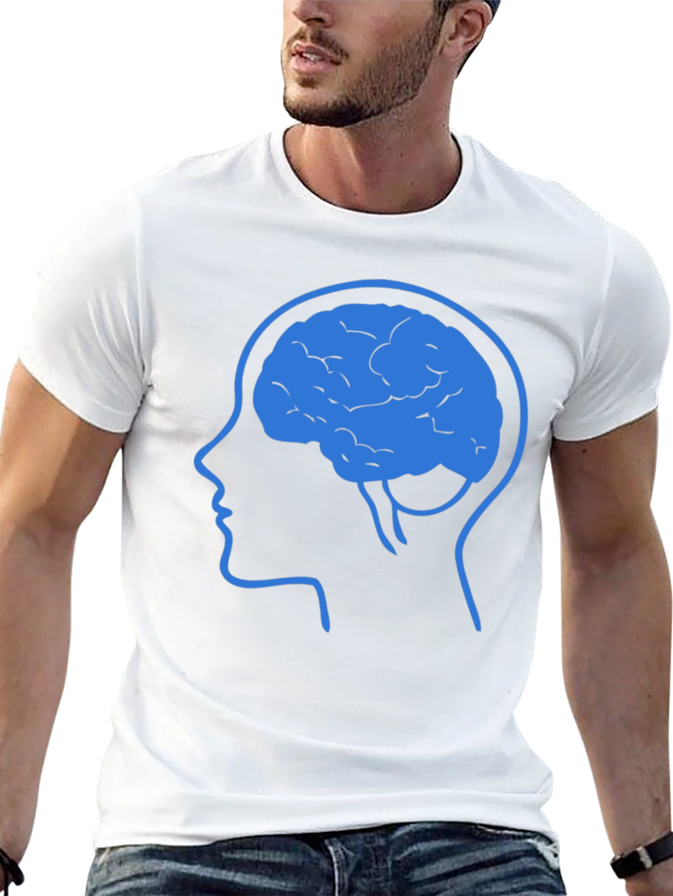 Brain Power T-Shirt - Mens Black Graphic Tee