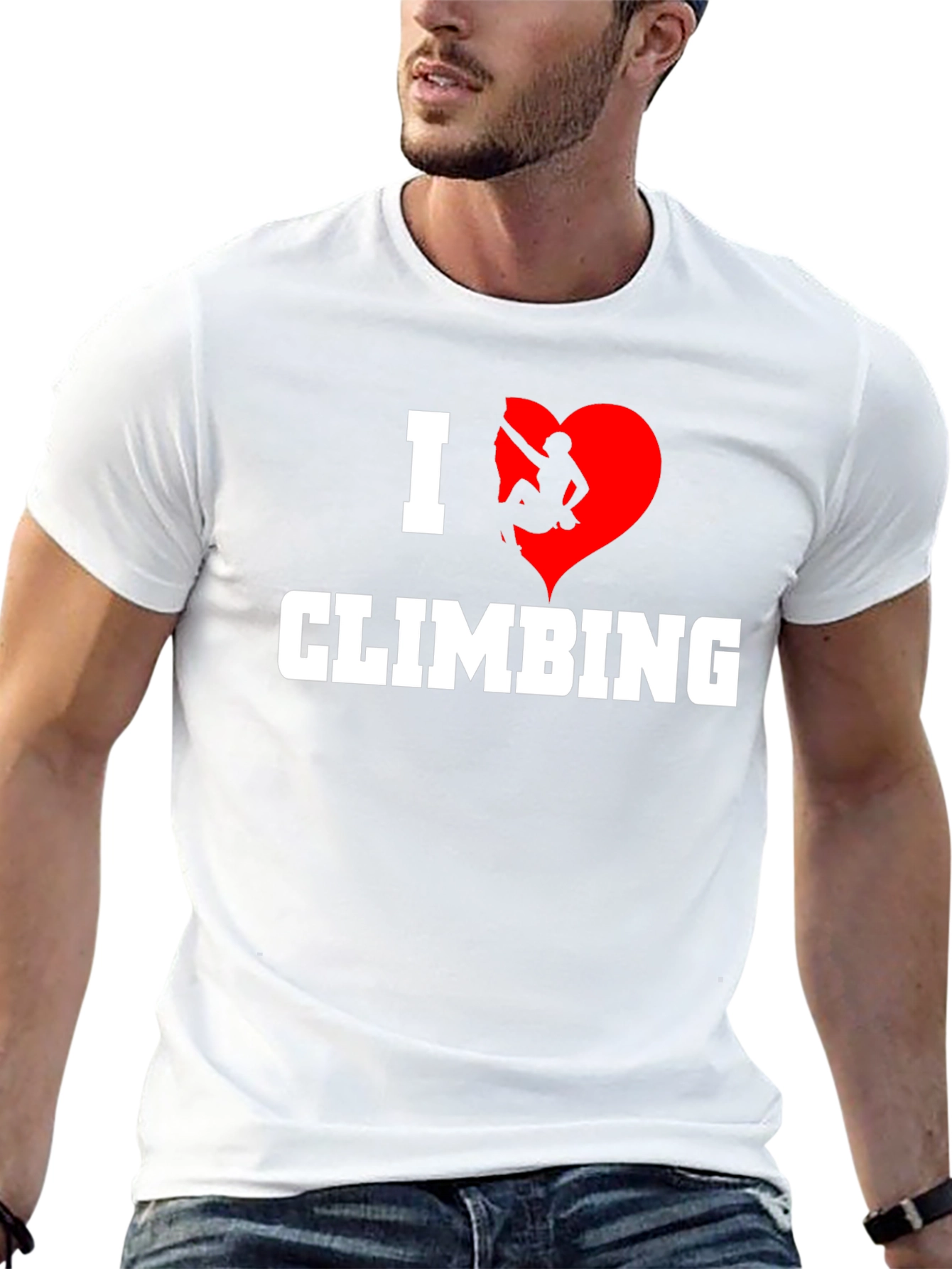 I Heart Climbing Graphic T-Shirt - Rock Climbing Tee