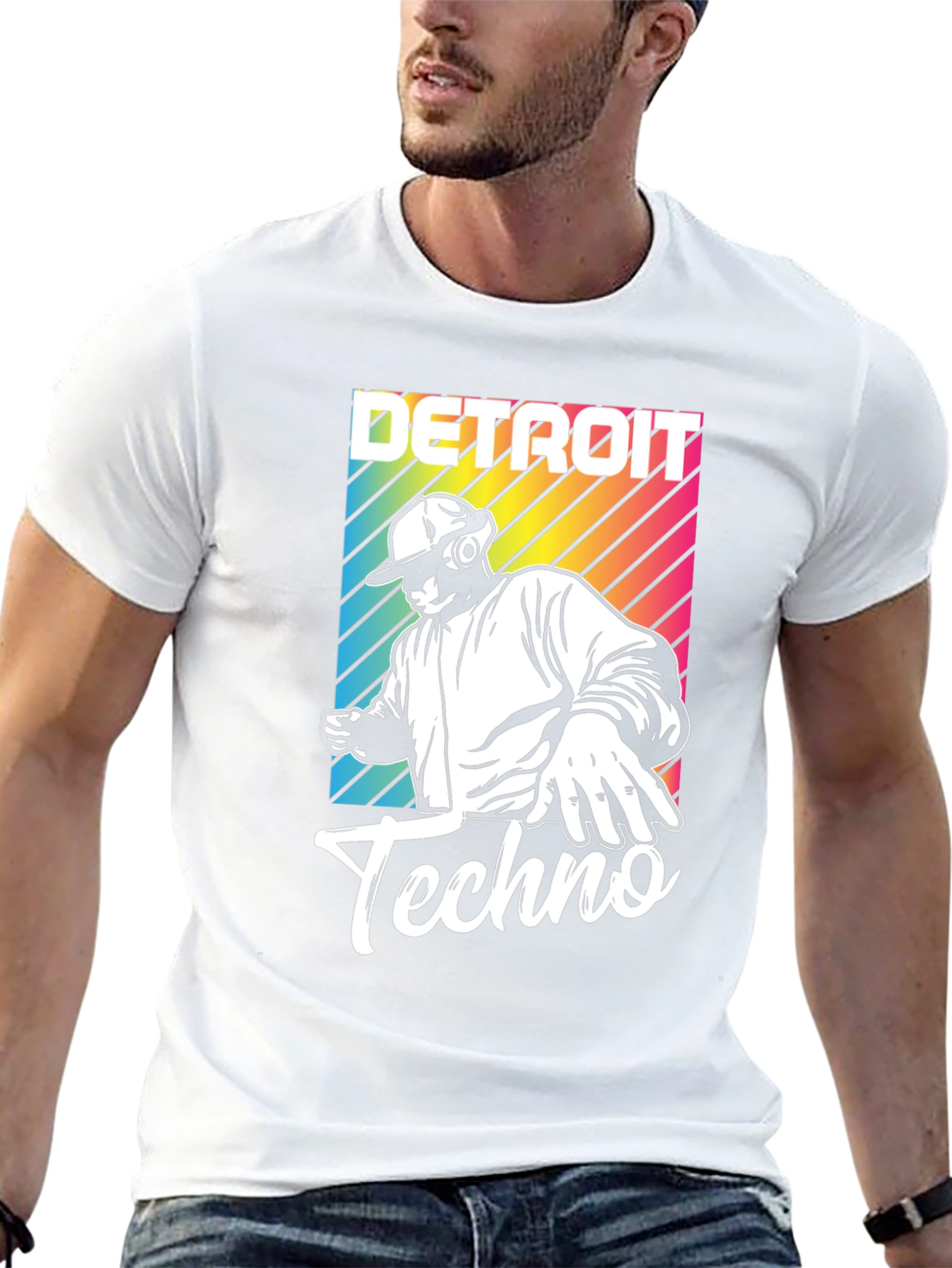 Detroit Techno T-Shirt DJ Design