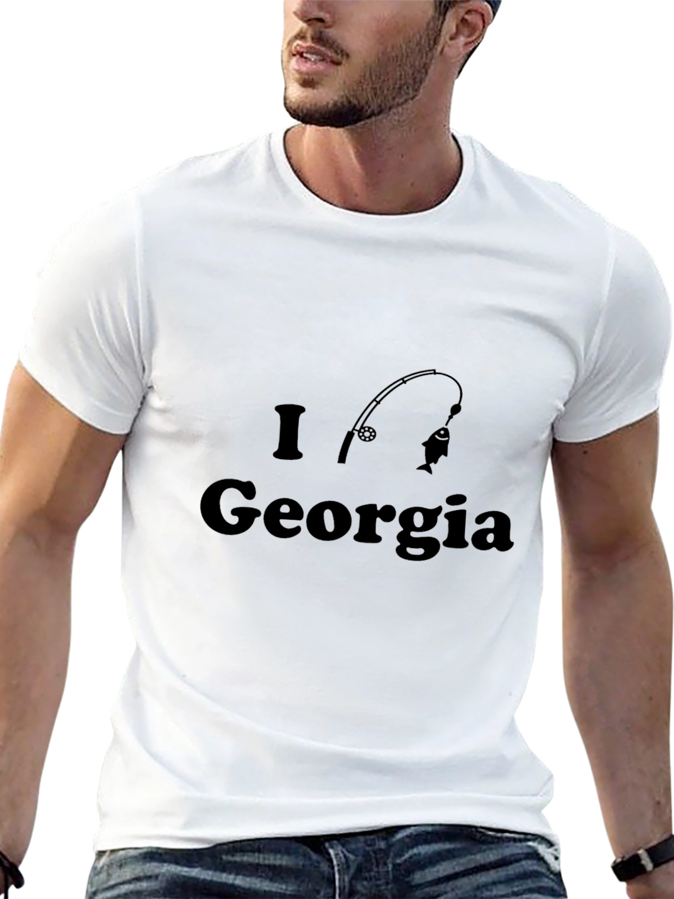 I Love Georgia Fishing T-Shirt