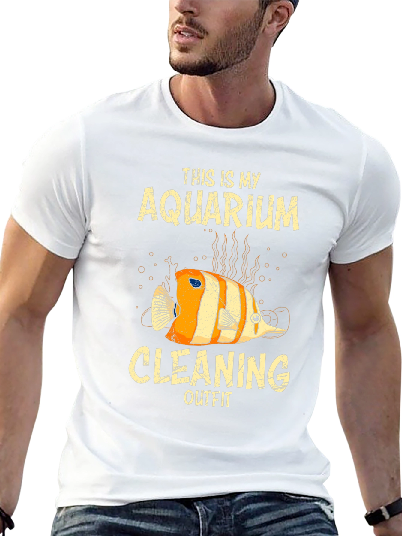 Aquarium Cleaning Outfit Fish T-Shirt