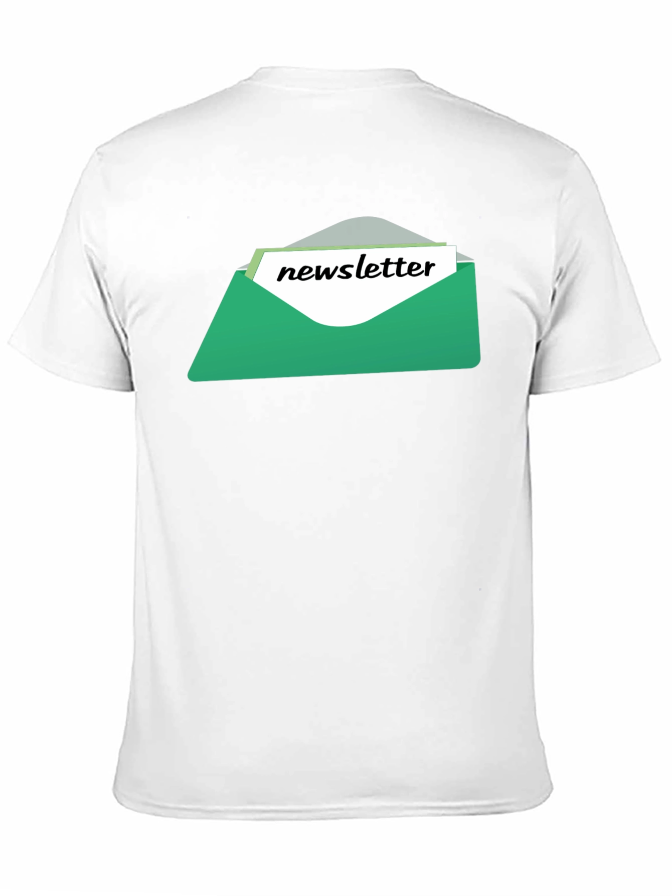 Newsletter Graphic Tee - Black Cotton T-Shirt