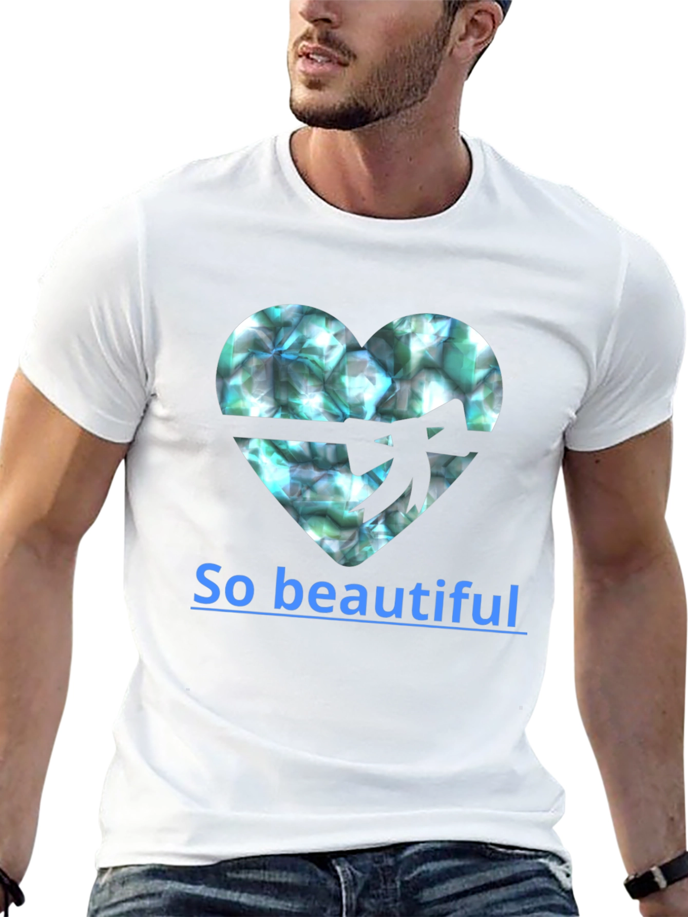 Heart Gemstone T-Shirt - So Beautiful