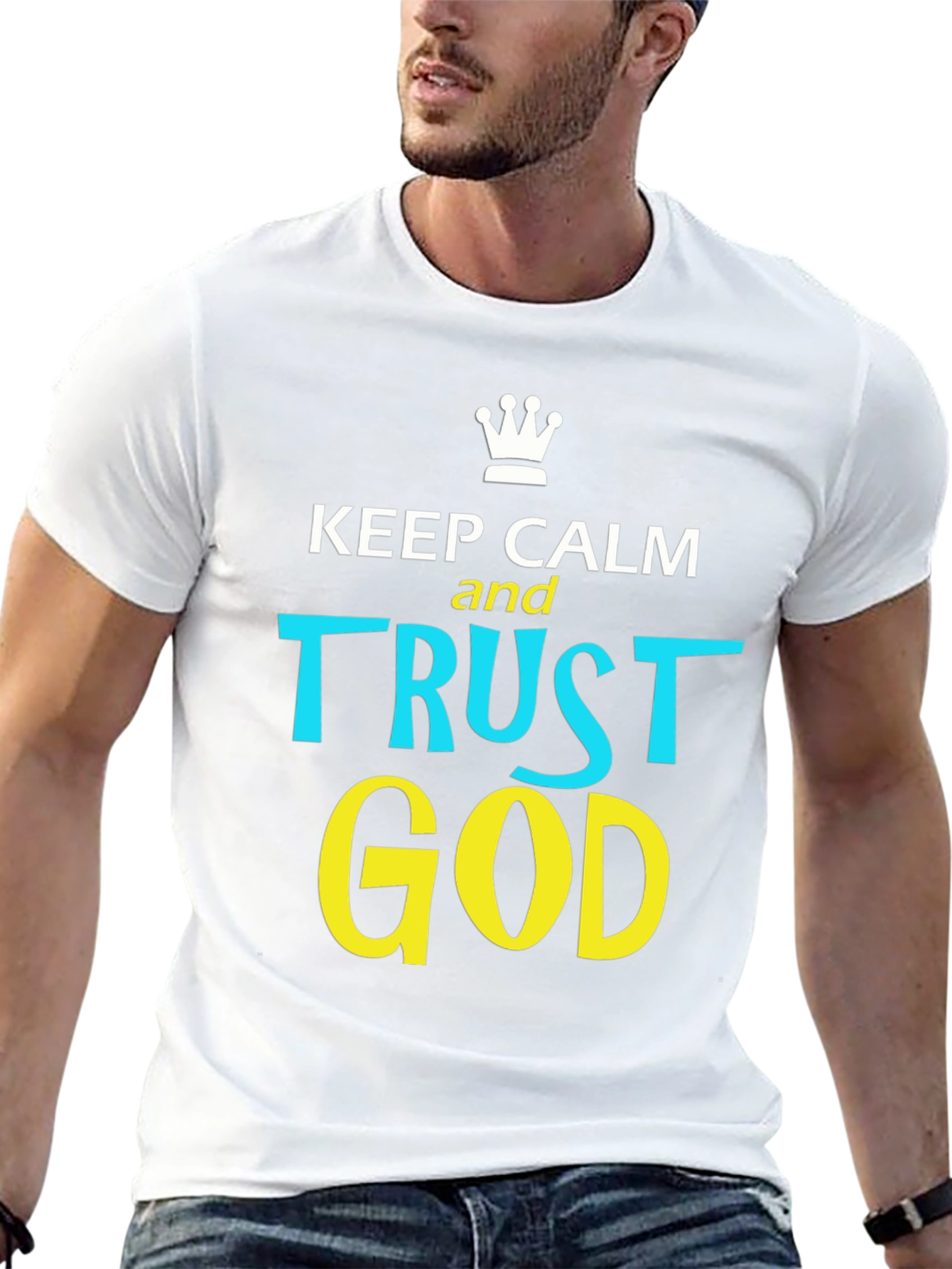 Keep Calm and Trust God Graphic T-Shirt
