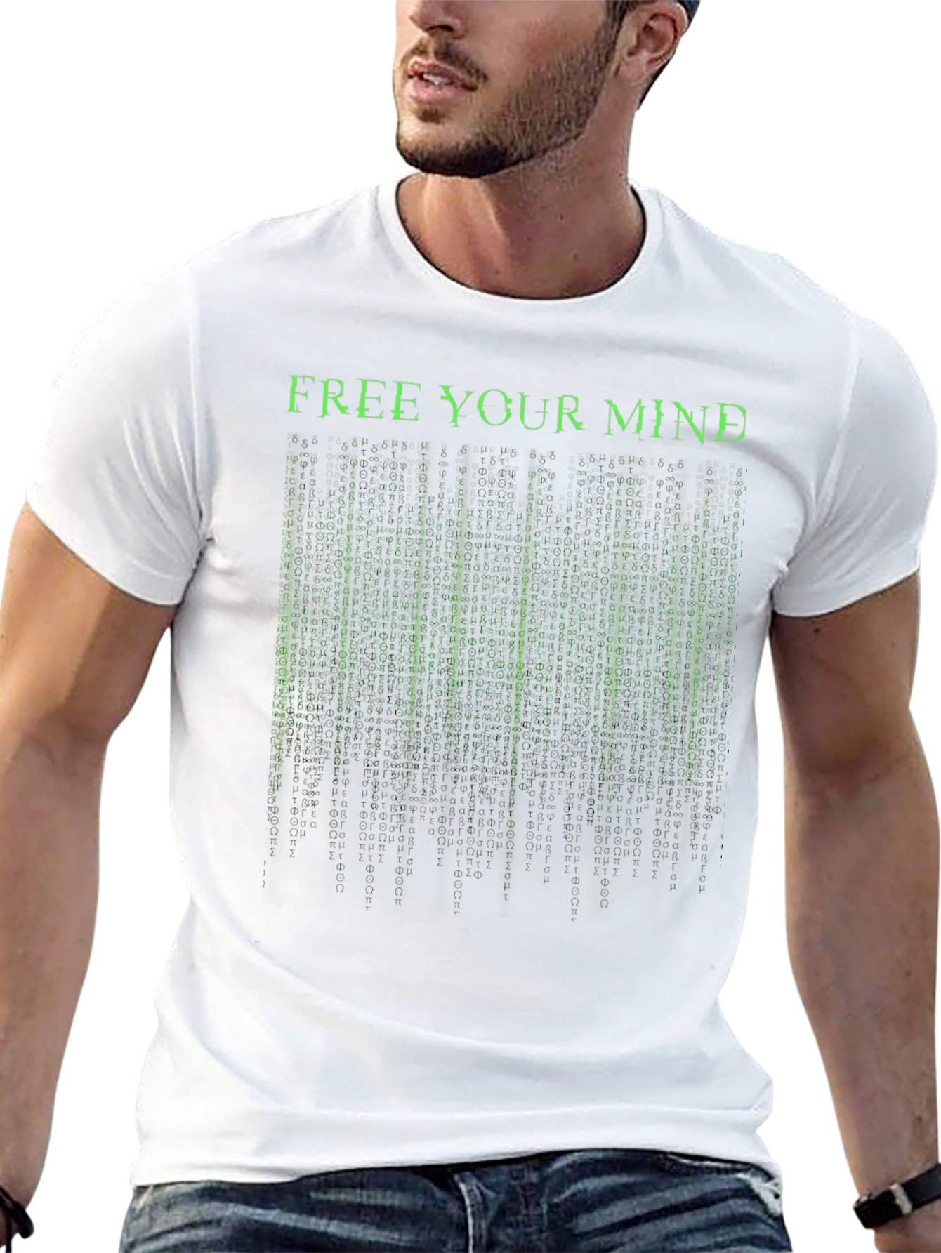 Free Your Mind Matrix Style Graphic T-Shirt
