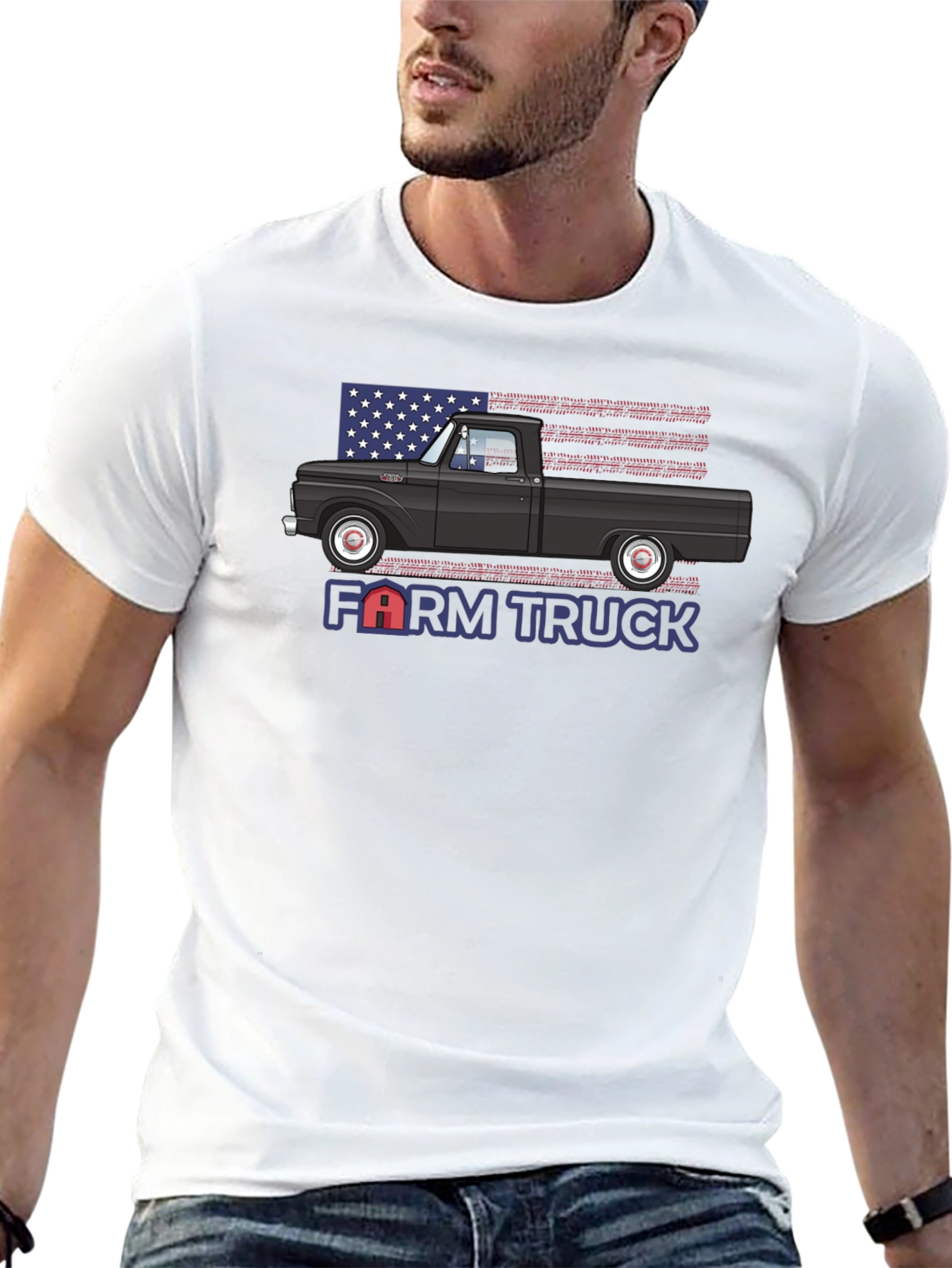 Farm Truck Tee - Classic American Pickup Truck Design