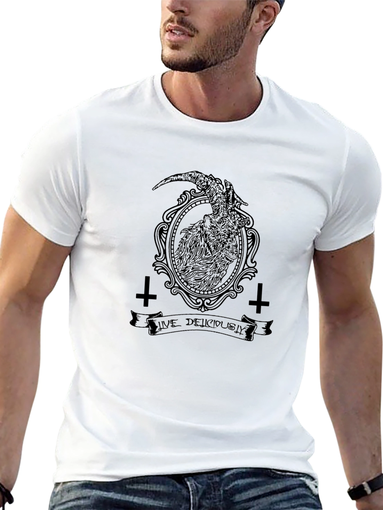 Black Live Deliciously Graphic T-Shirt