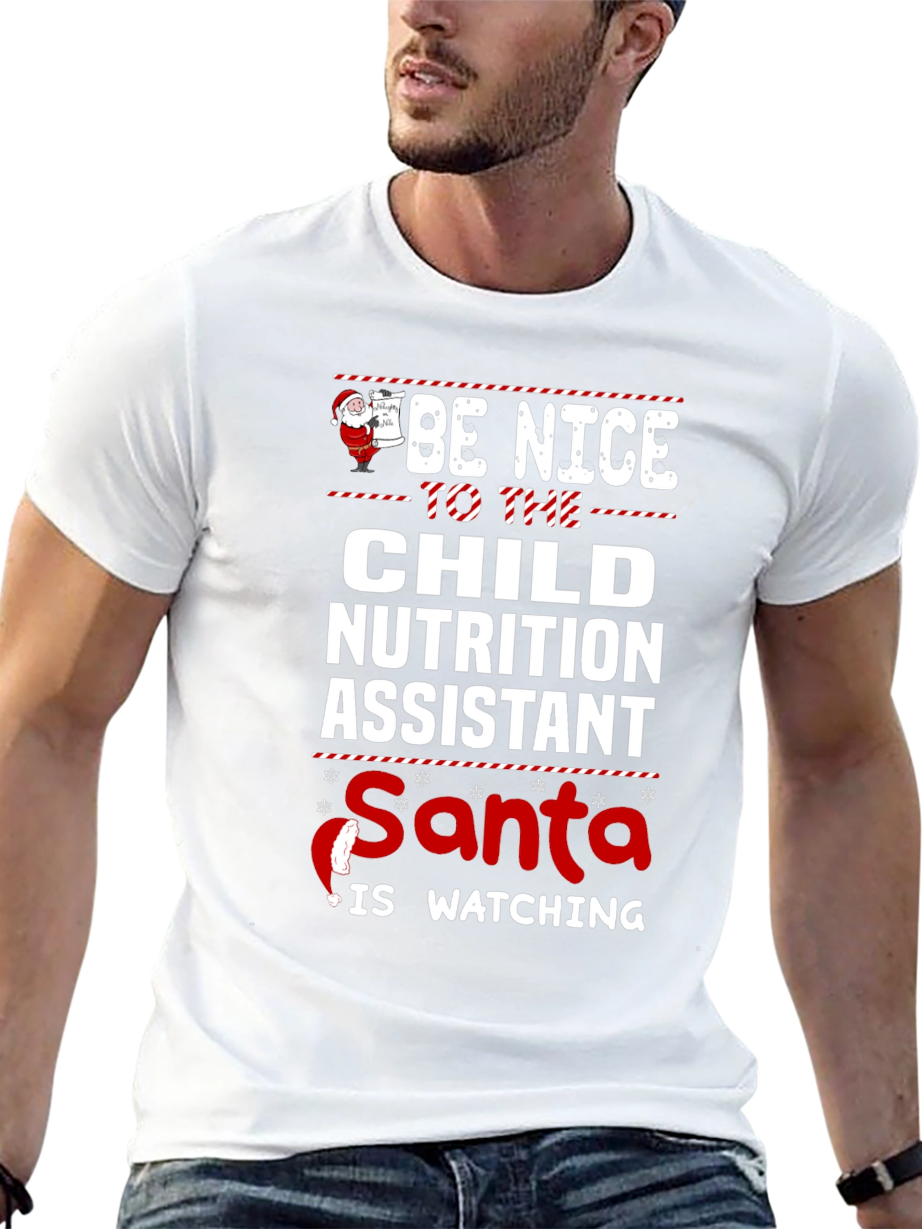 Be Nice to Child Nutrition Assistant - Santa Shirt