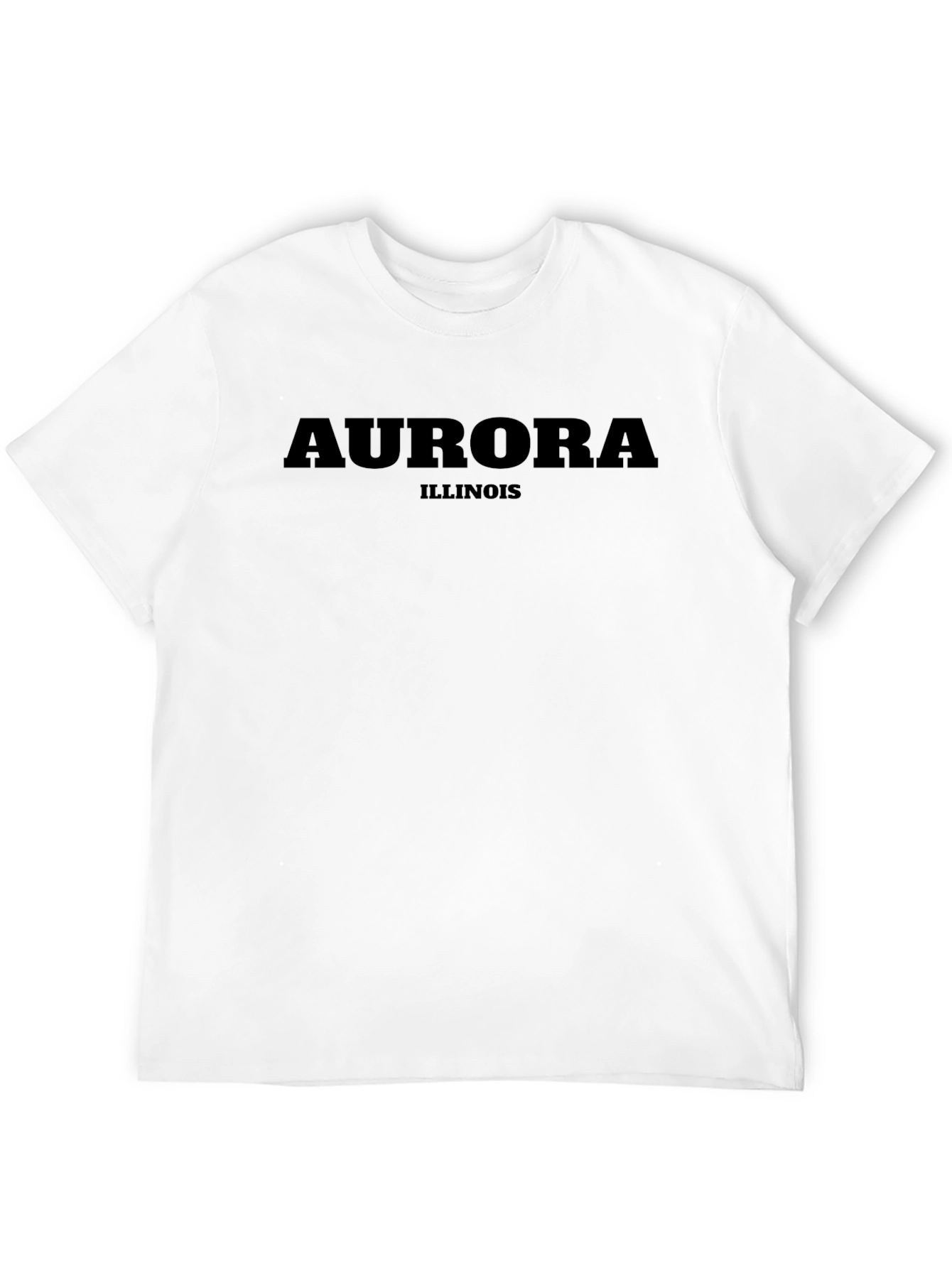 Aurora Illinois Graphic Tee - Unisex Black T-Shirt