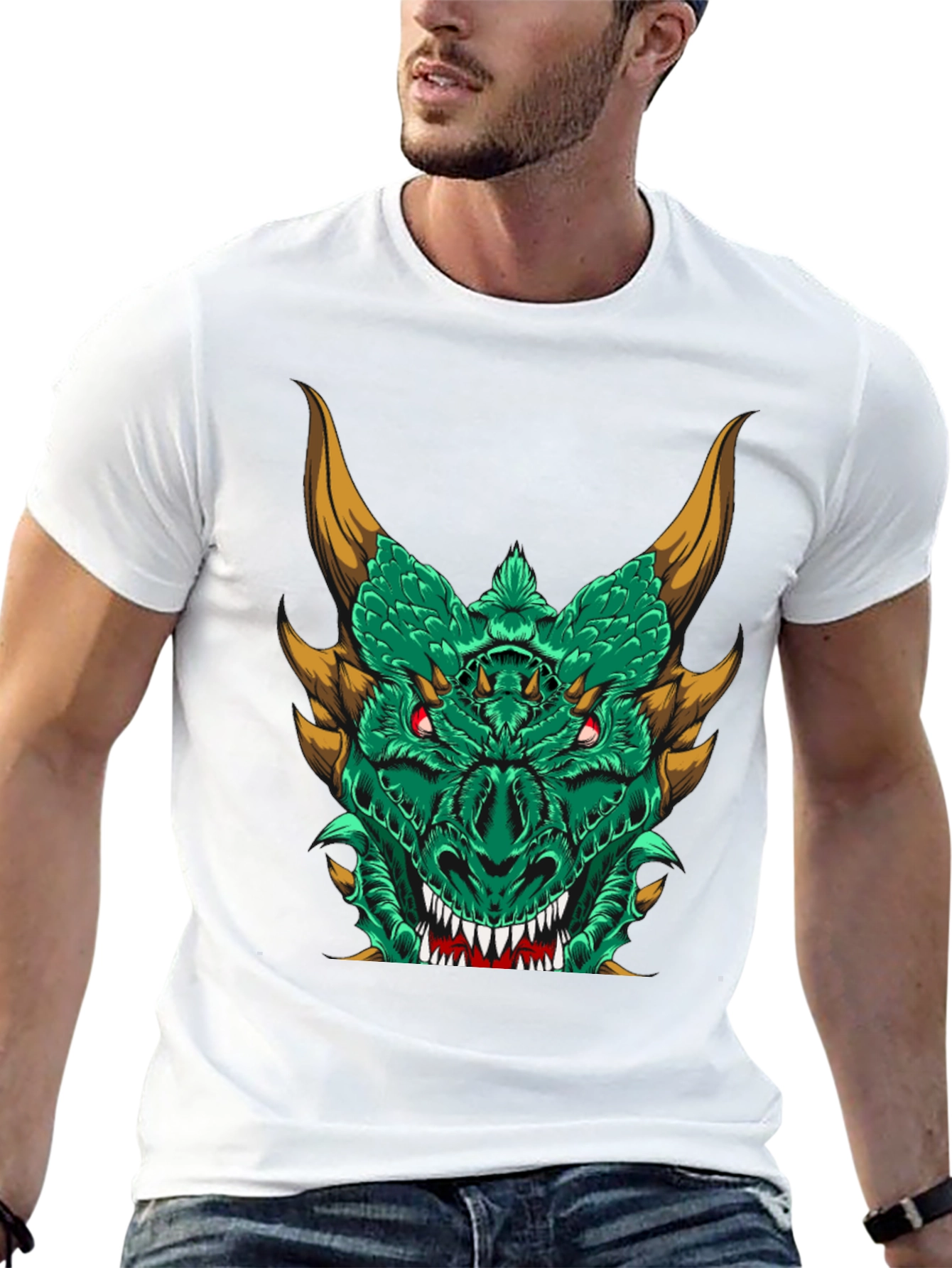 Dragon Graphic Tee - Mens Black T-Shirt
