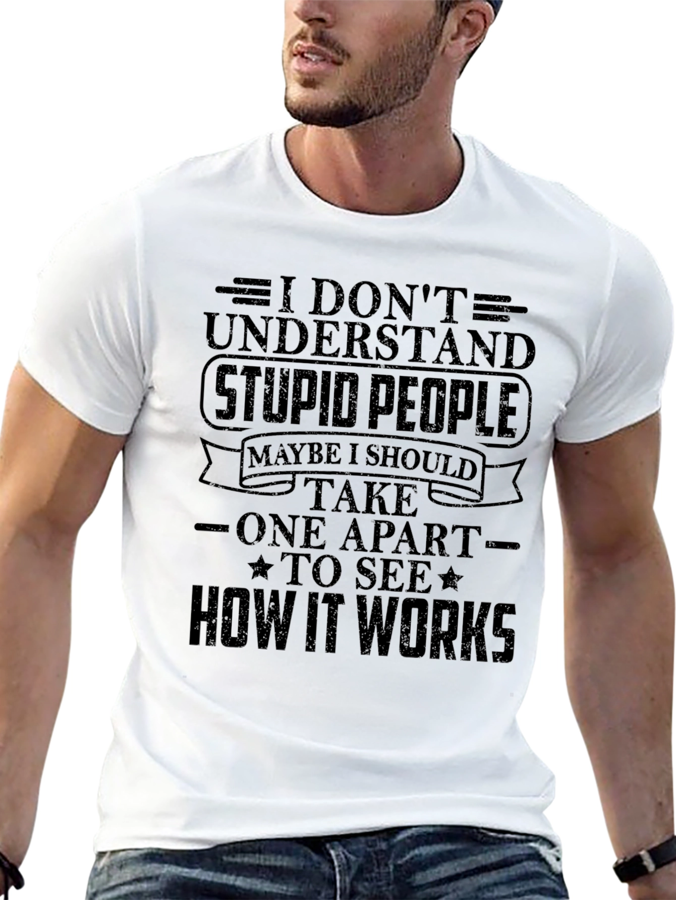 I Dont Understand Stupid People Graphic T-Shirt