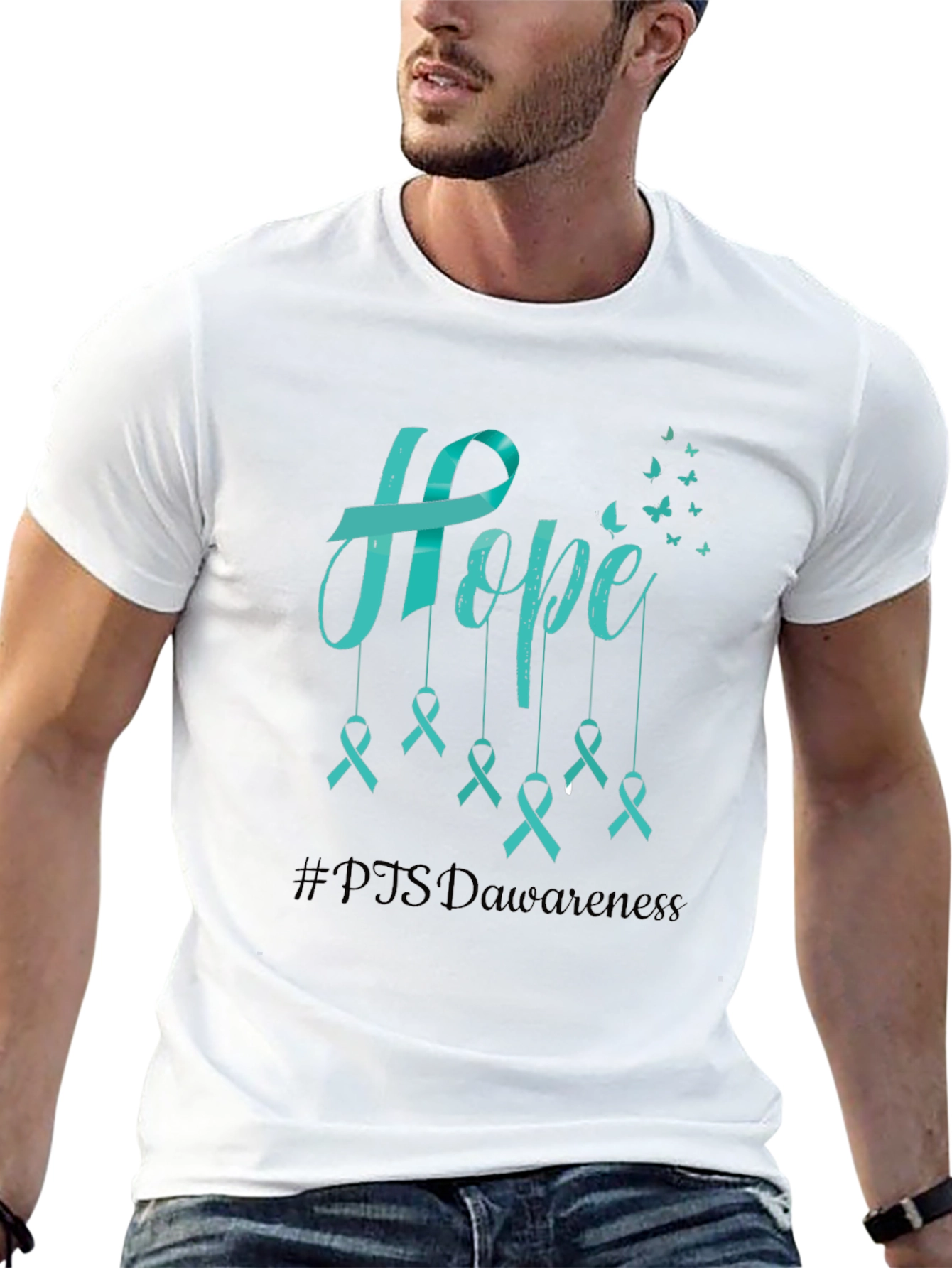 Hope PTSD Awareness Ribbon T-Shirt