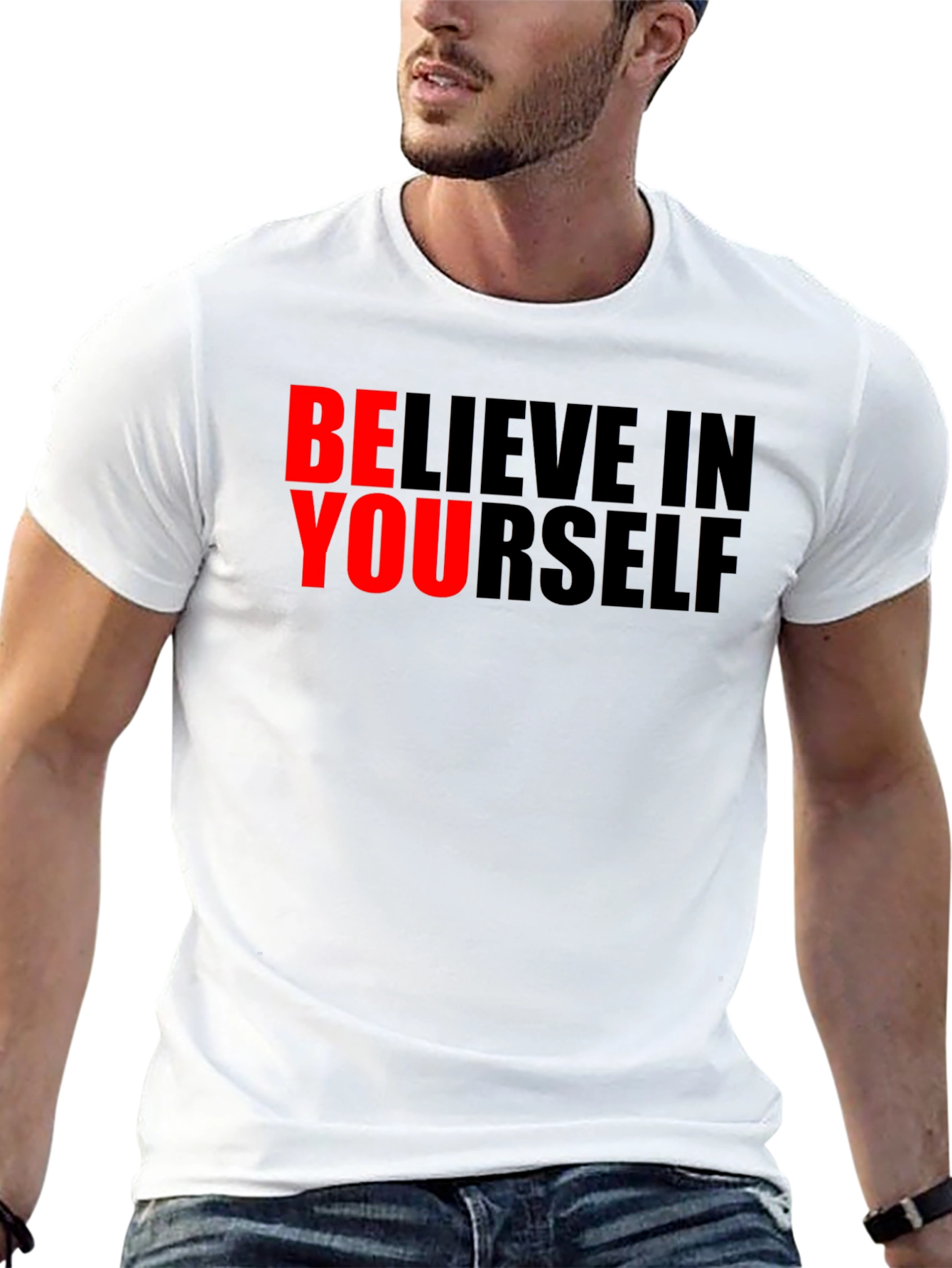 Believe in Yourself Graphic Tee - Black