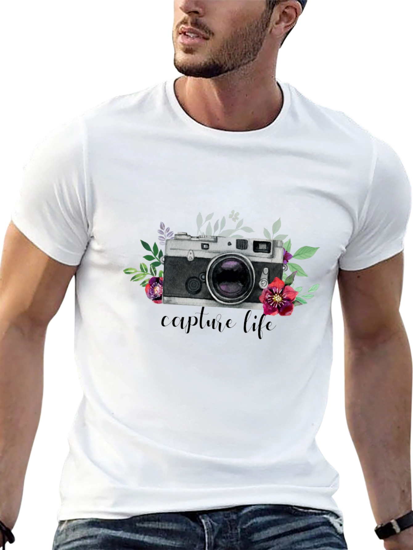 Capture Life Camera Graphic T-Shirt