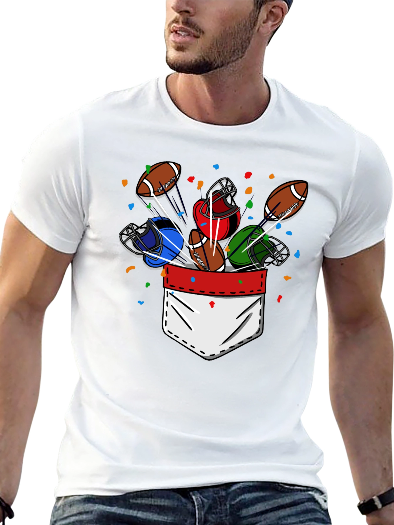 Football Pocket T-Shirt