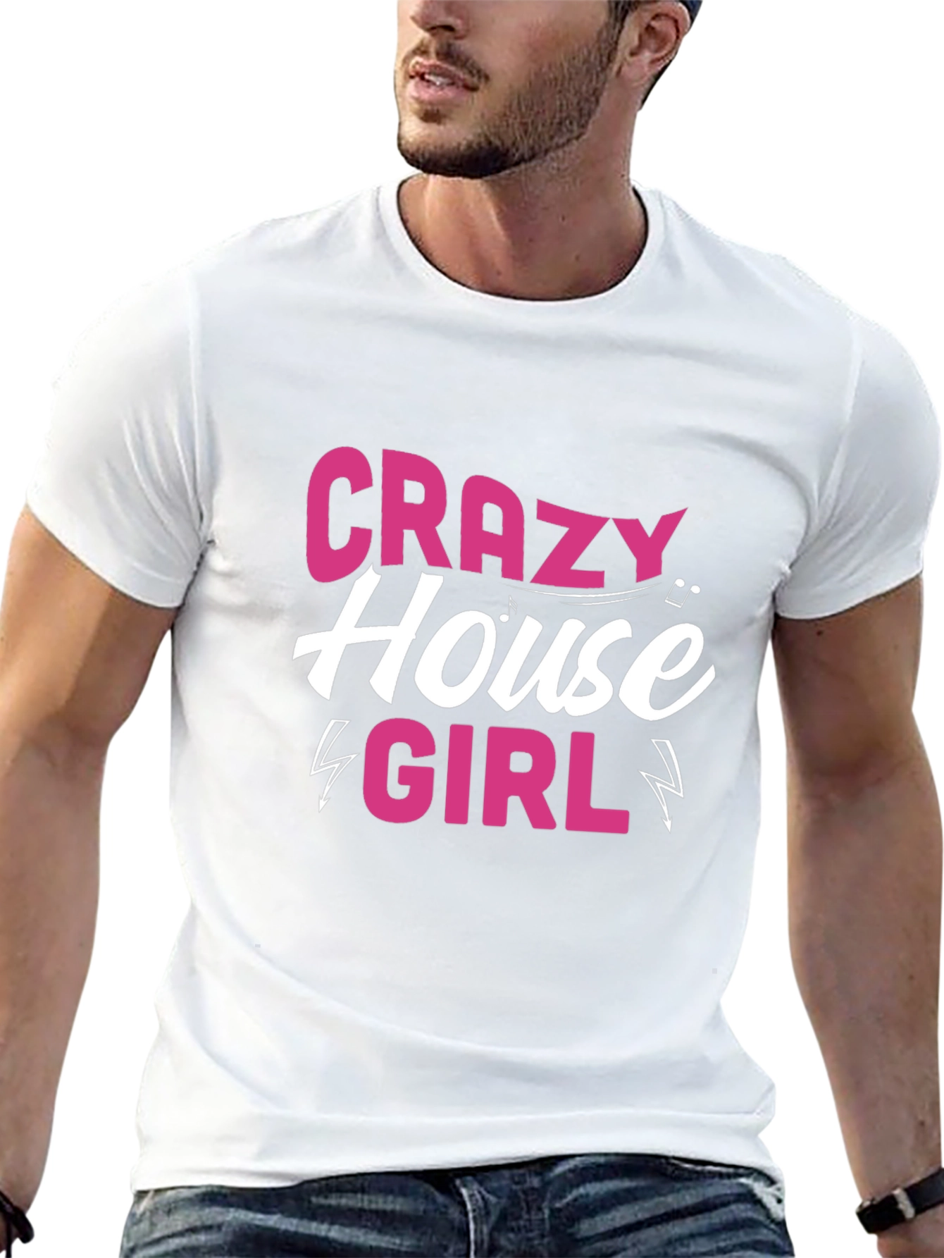 Crazy House Girl Black T-Shirt