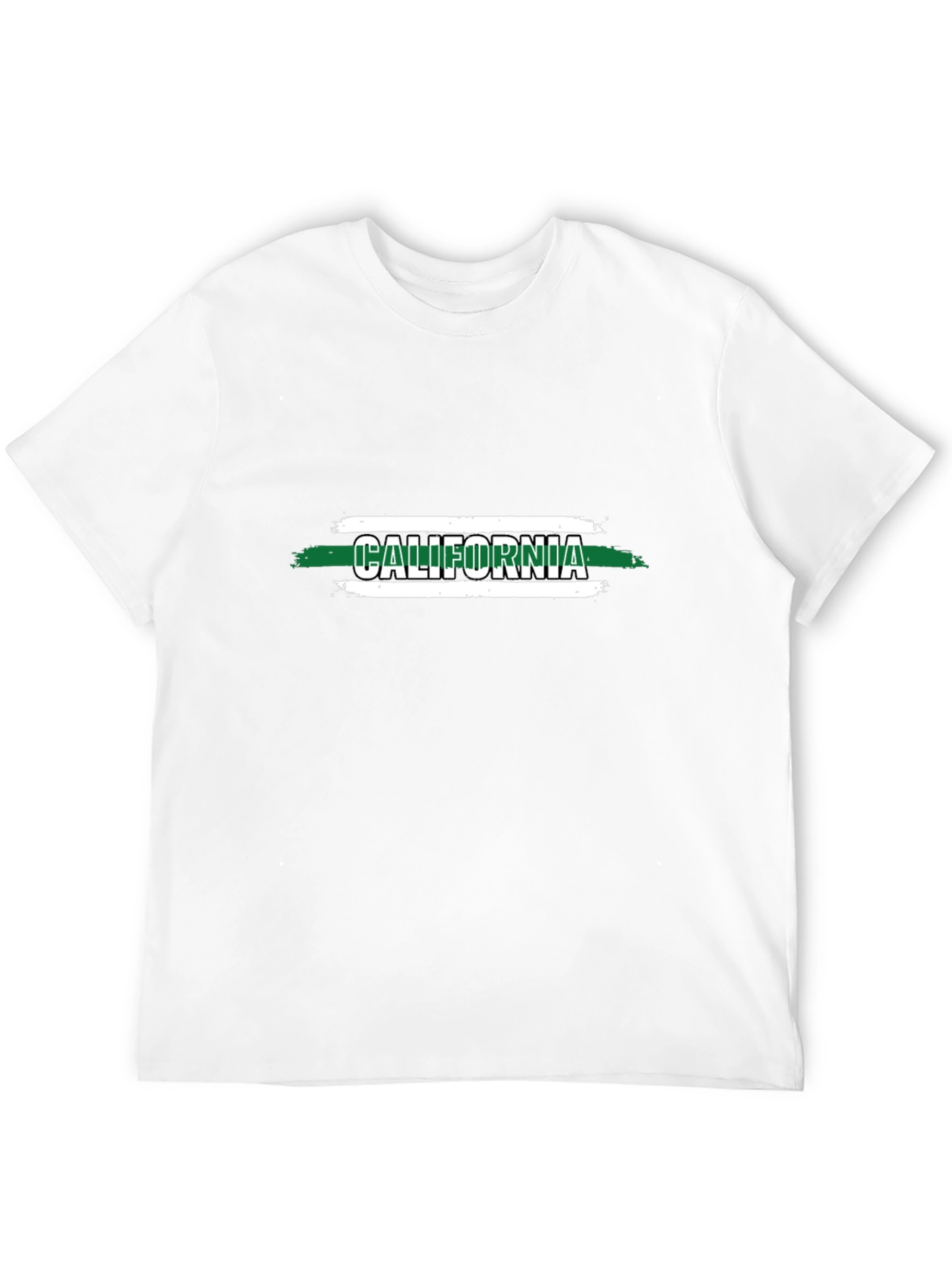 California T-Shirt - Black Graphic Print