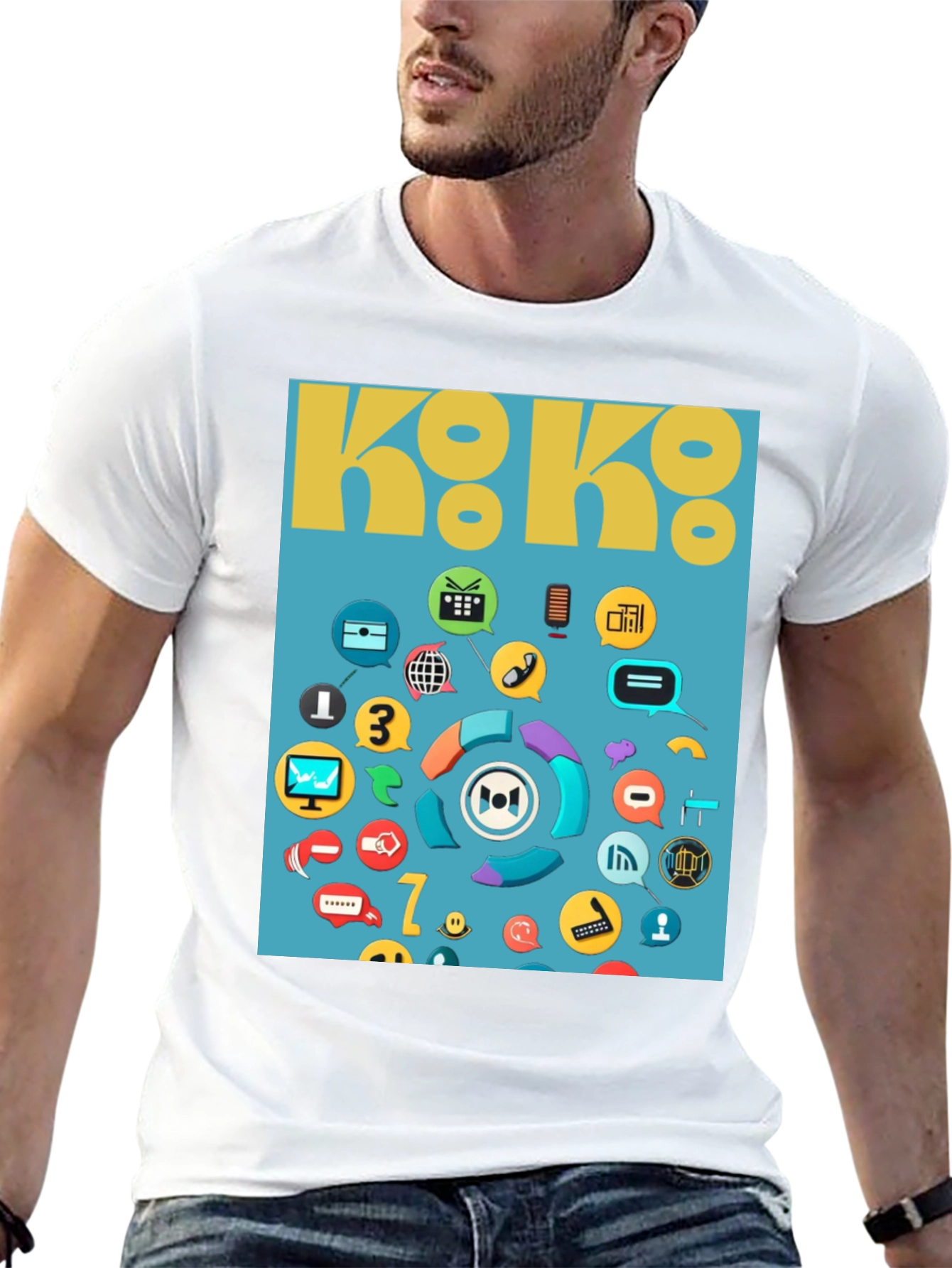 Koko Graphic T-Shirt - Unique Pattern Tee