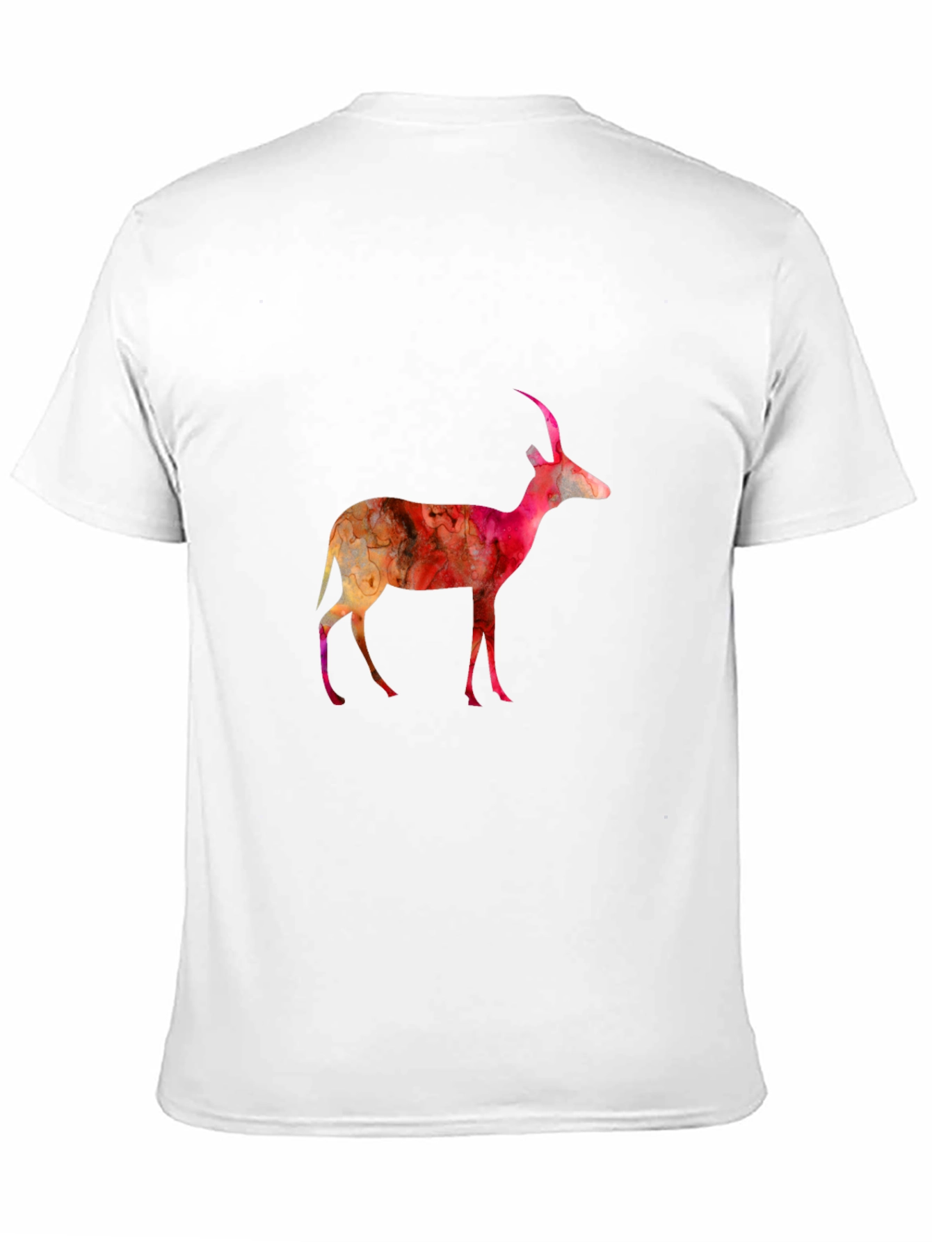 Abstract Antelope Graphic Tee - Black