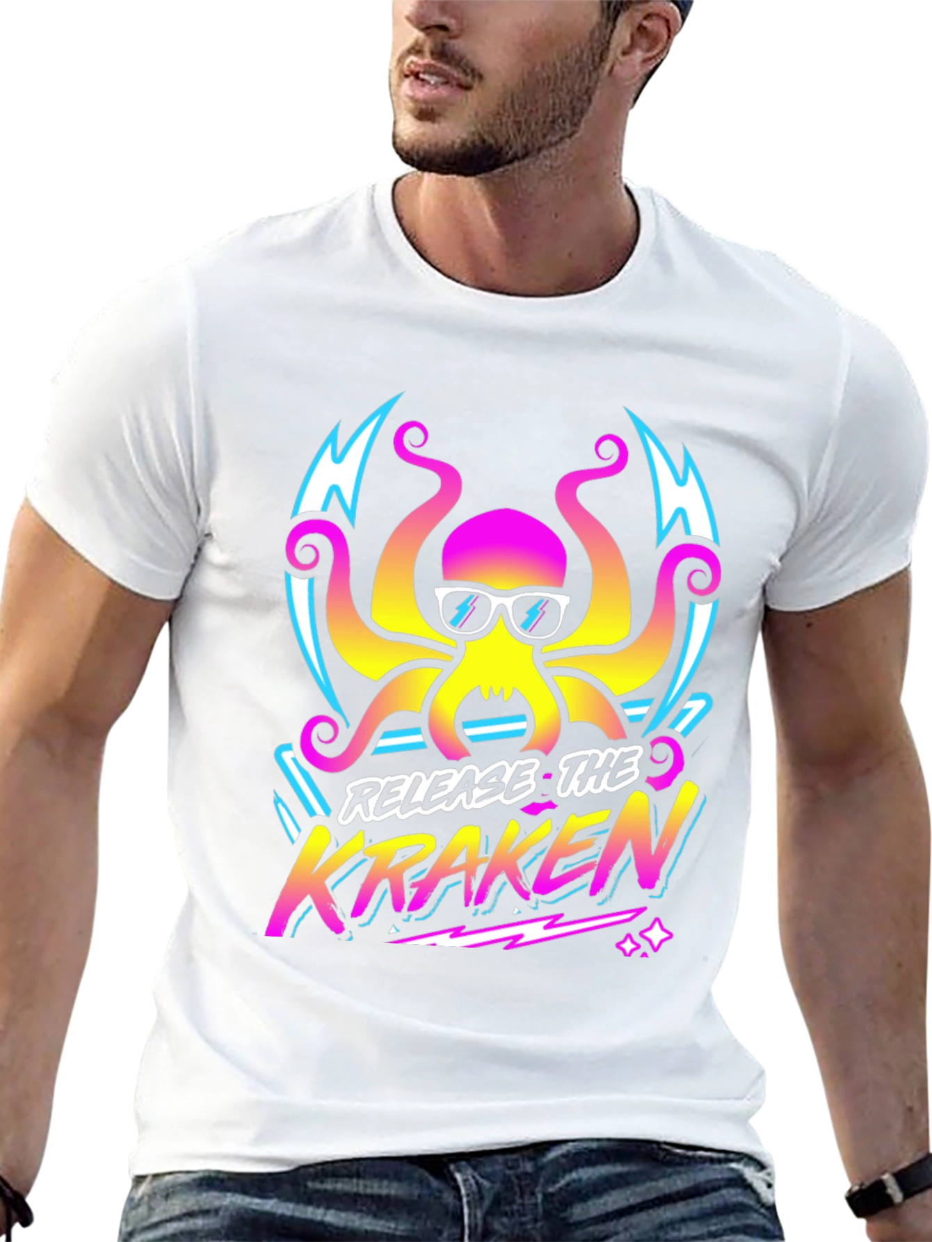Release the Kraken T-Shirt - Retro Octopus Graphic Tee