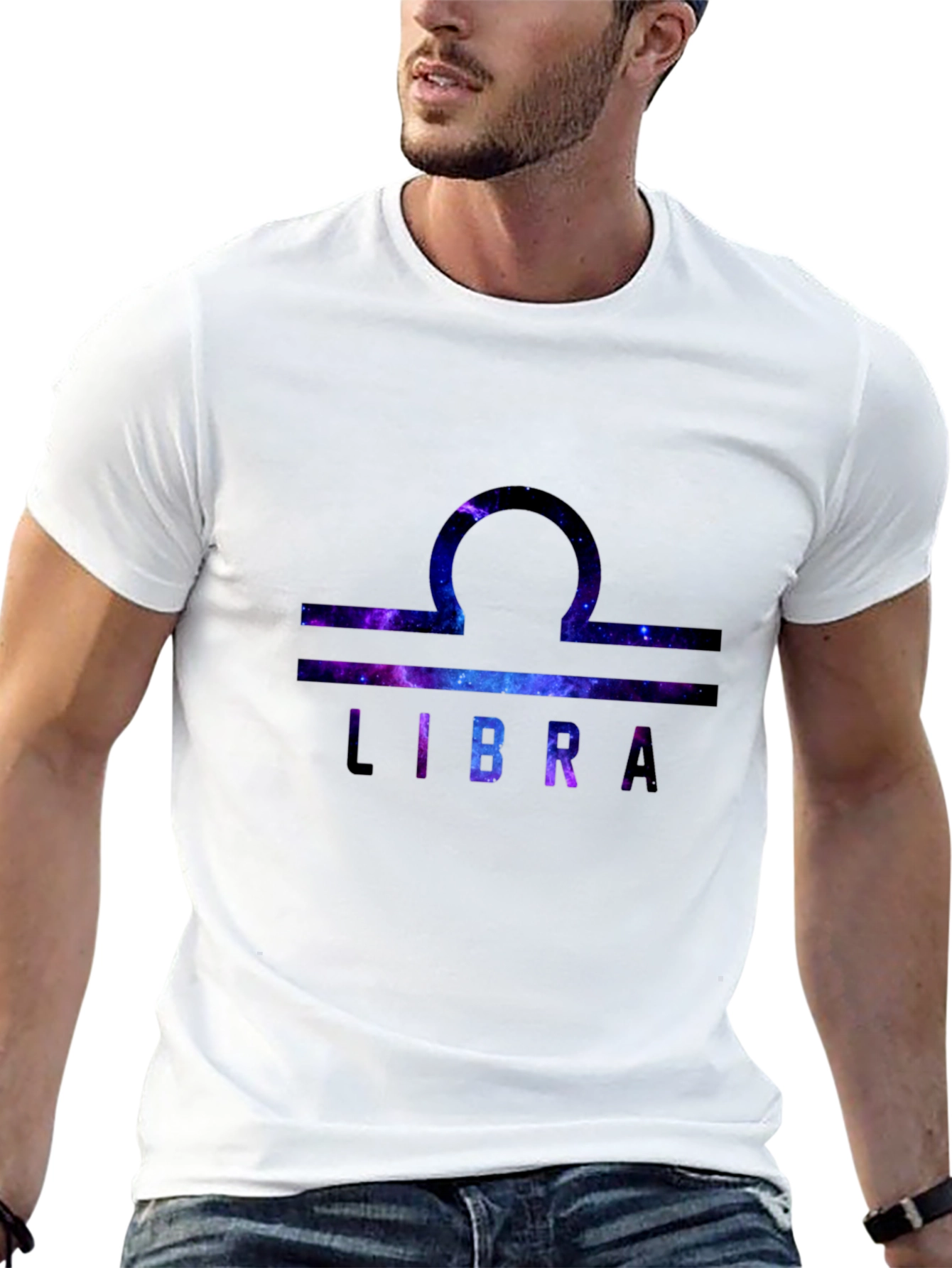 Libra Zodiac Galaxy T-Shirt - Stylish Astrology Tee