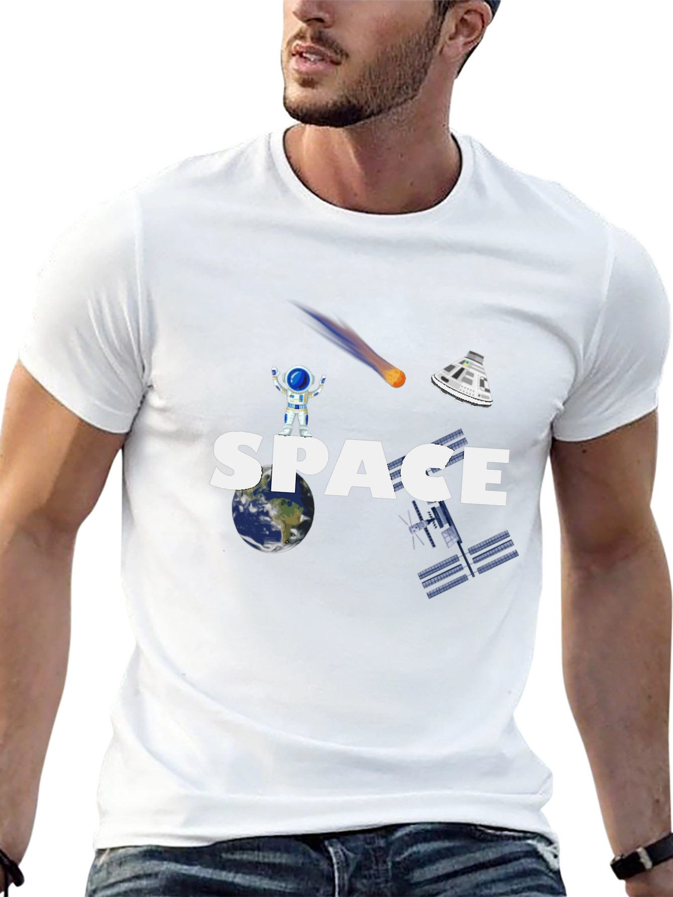 Space Exploration Graphic T-Shirt