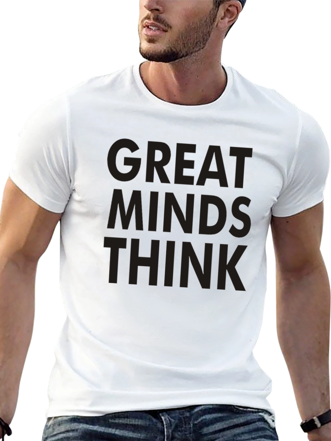 Great Minds Think Black Graphic Tee