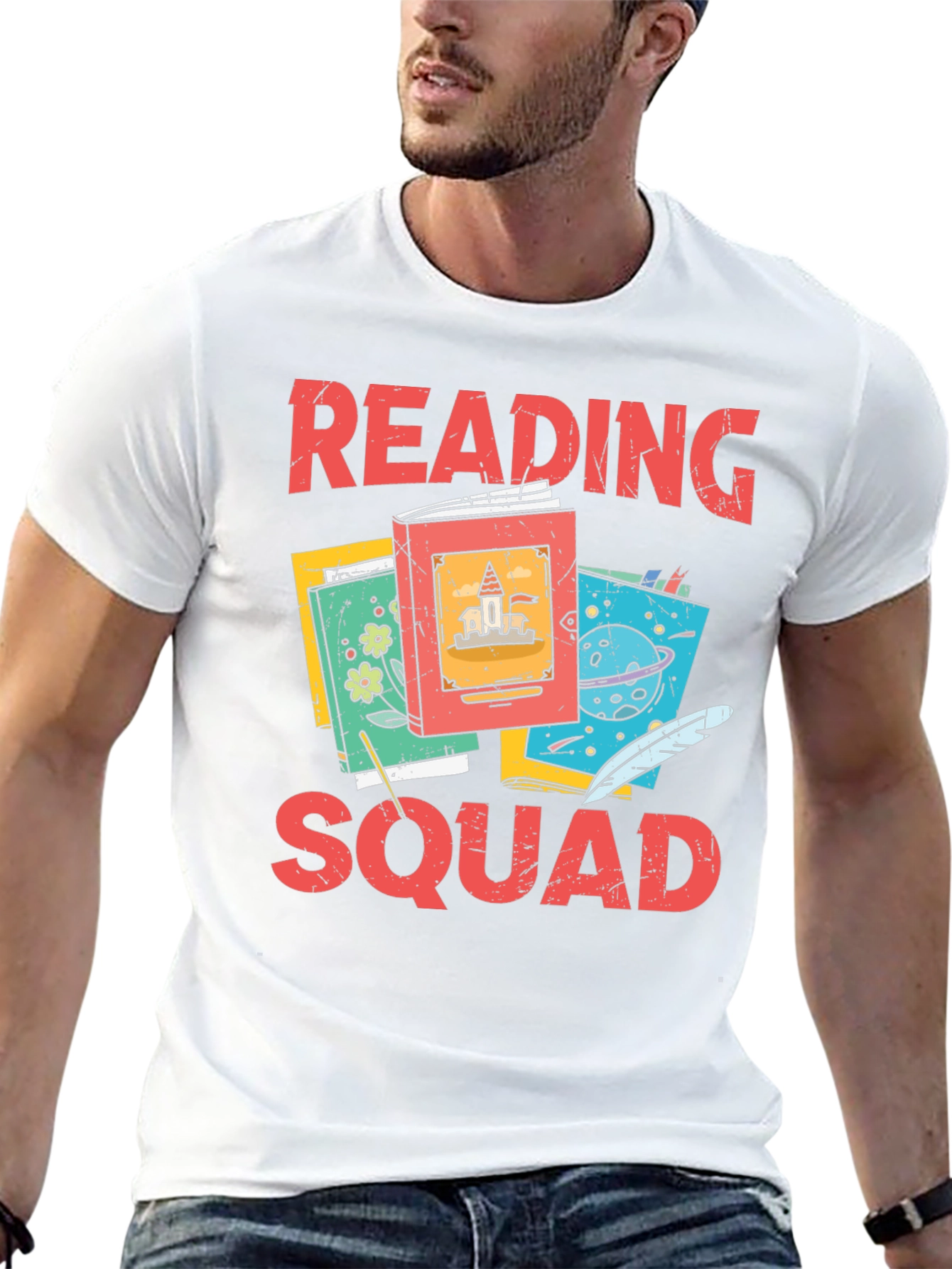 Reading Squad T-Shirt Book Lover Tee