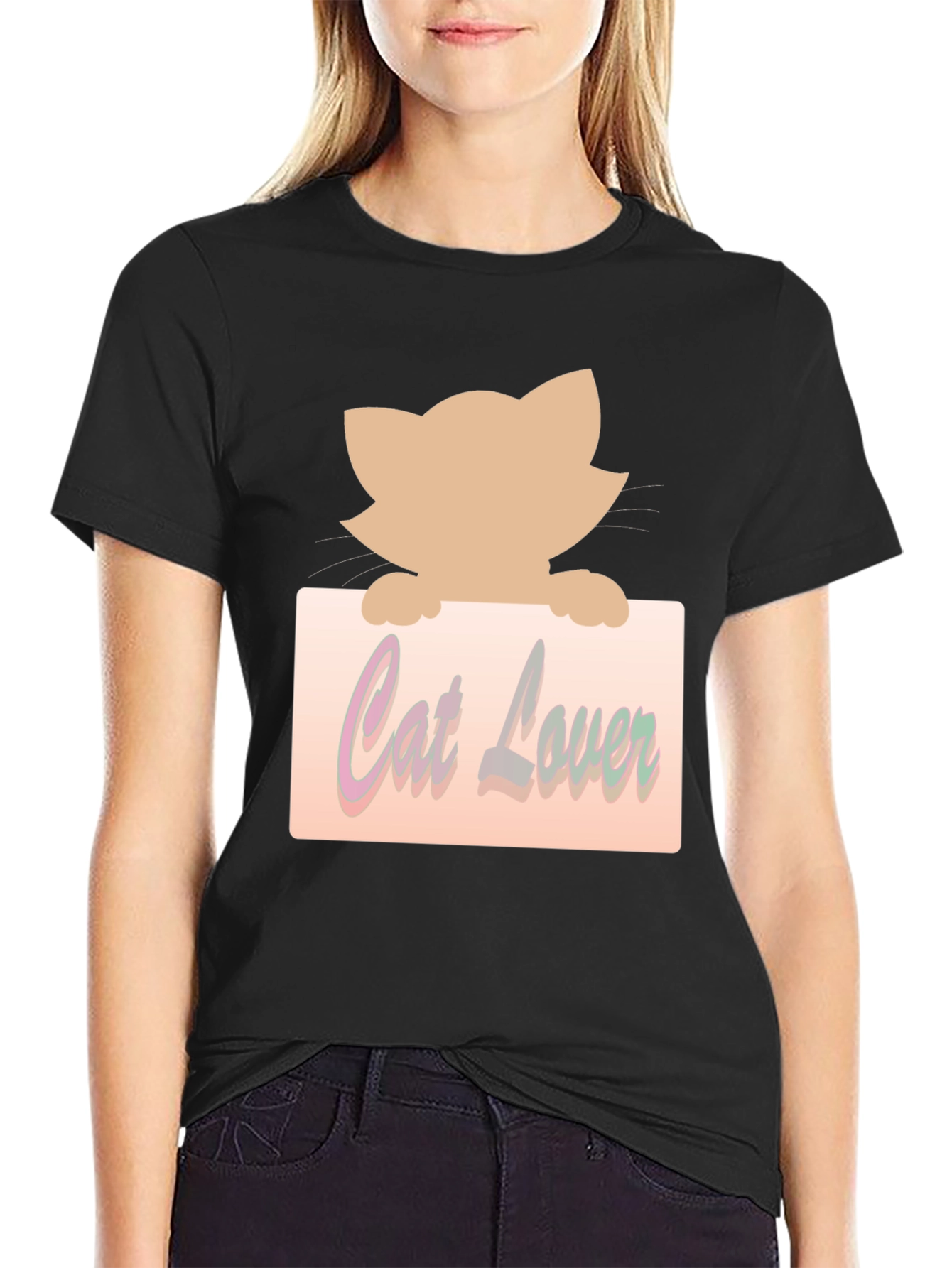 Cat Lover Graphic Tee - Unisex Black T-Shirt